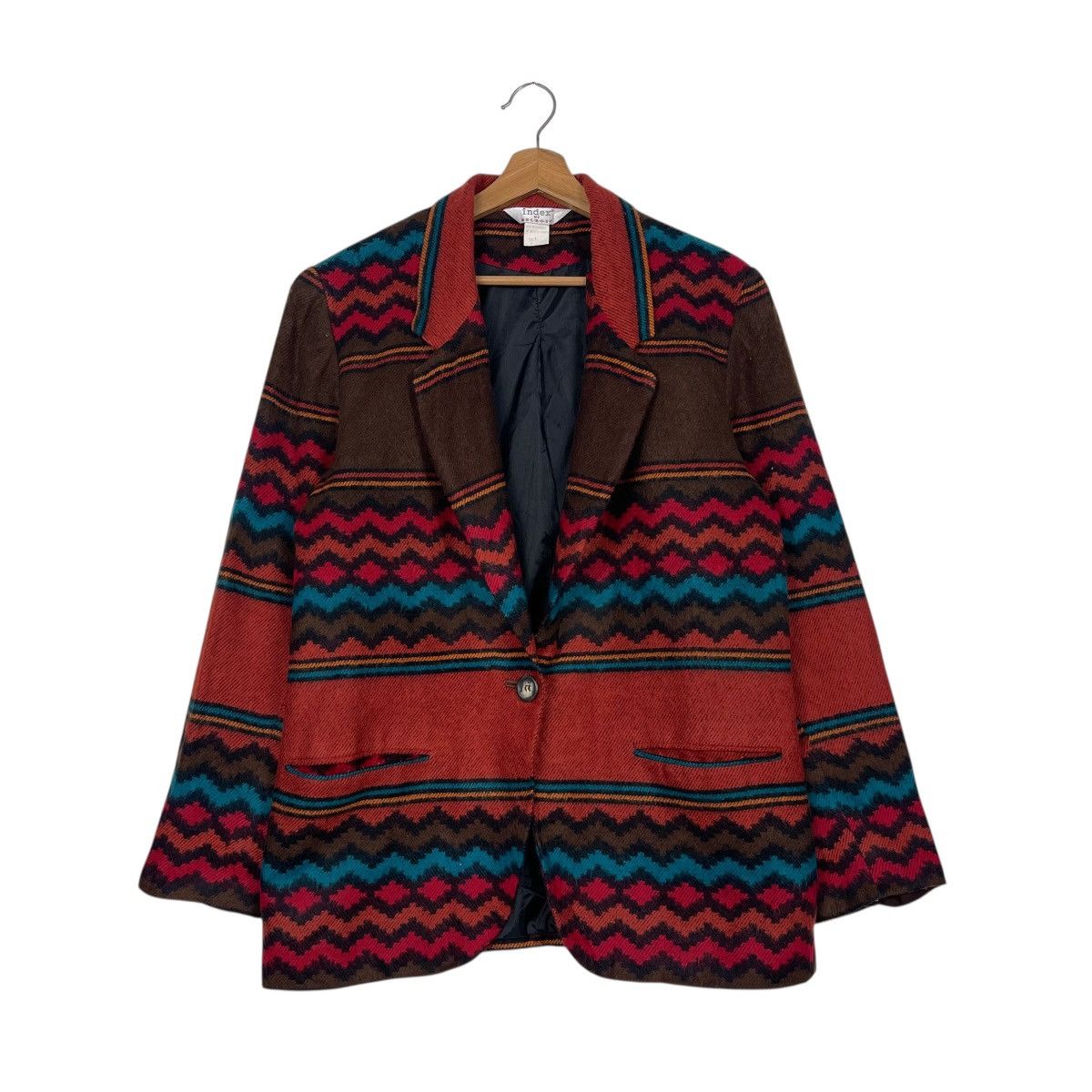 Melrose Vintage 90s Index By Melrose Navajo Native Button Jacket Size US M / EU 48-50 / 2 - 1 Thumbnail