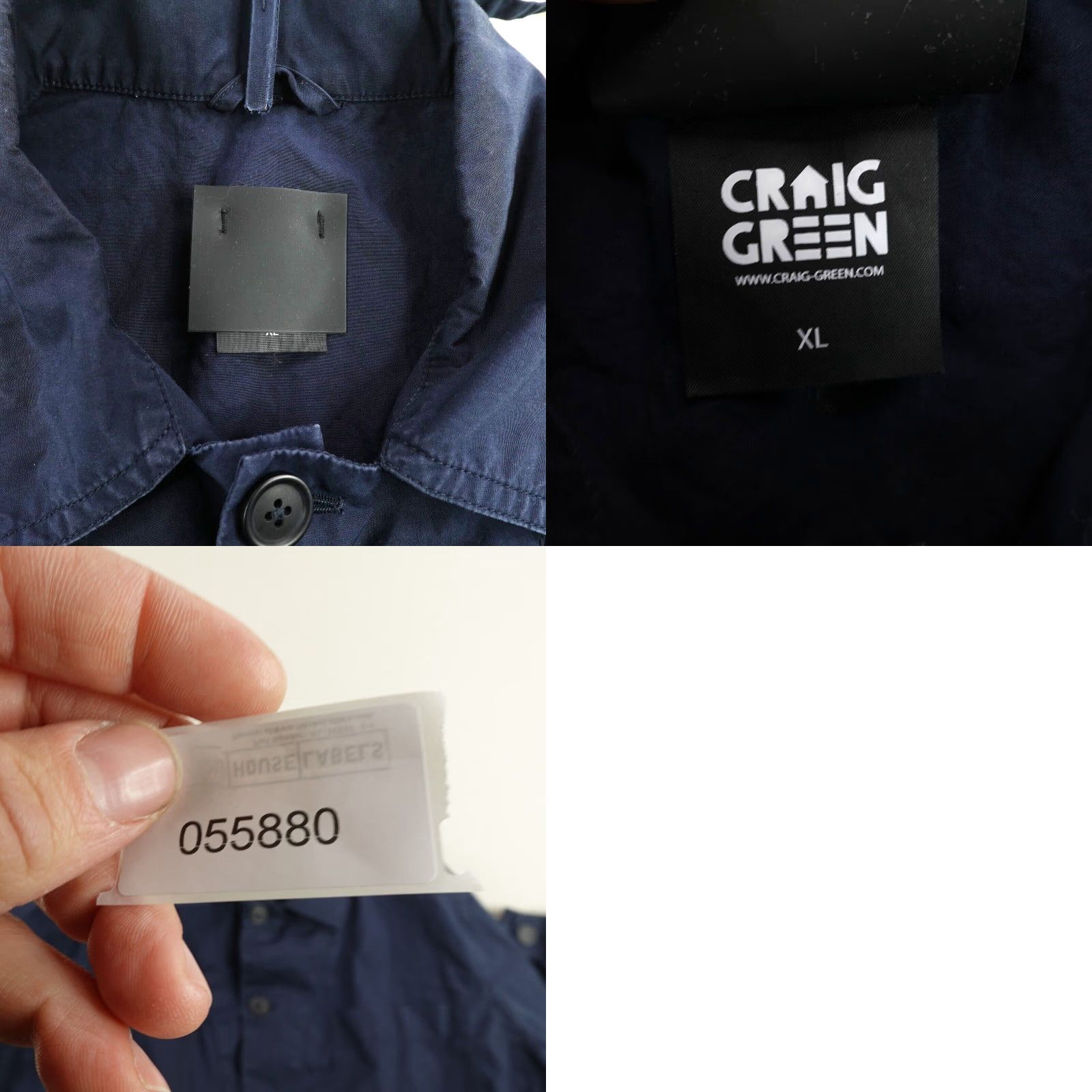 Craig Green VINTAGE Craig Green Jacket Mens XL Blue Lightweight Utility Button Up Coat with Pockets Size US XL / EU 56 / 4 - 8 Thumbnail