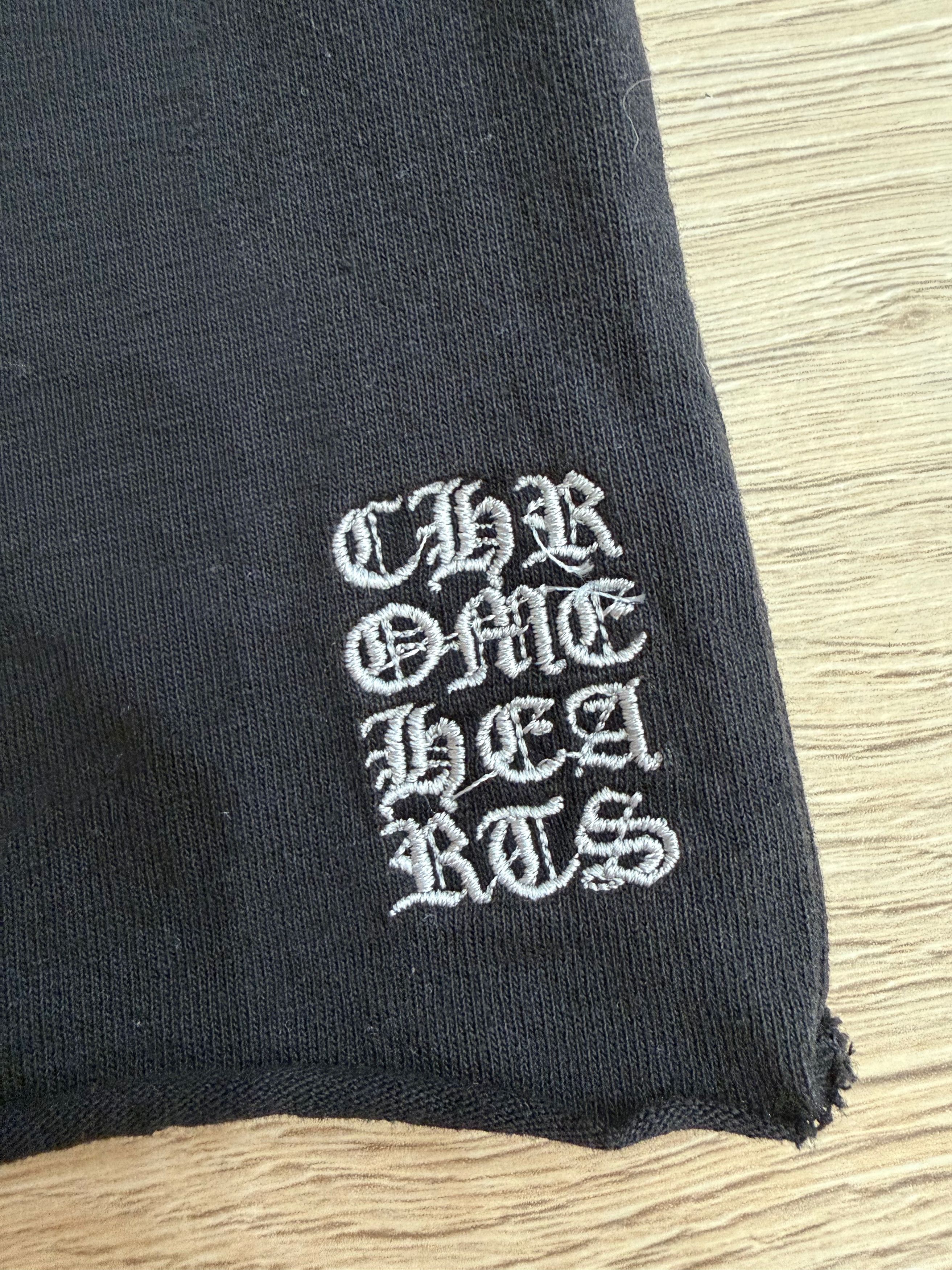 Chrome Hearts Script Logo Short Sleeve Cotton Cropped T Shirt Tee Small S Size S / US 4 / IT 40 - 4 Thumbnail
