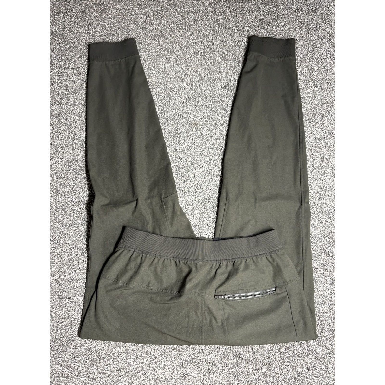 Lululemon Lululemon ABC Jogger Pants Men Medium Green Olive Stretch Warpstreme Gym LM5574s Size US 31 - 2 Thumbnail