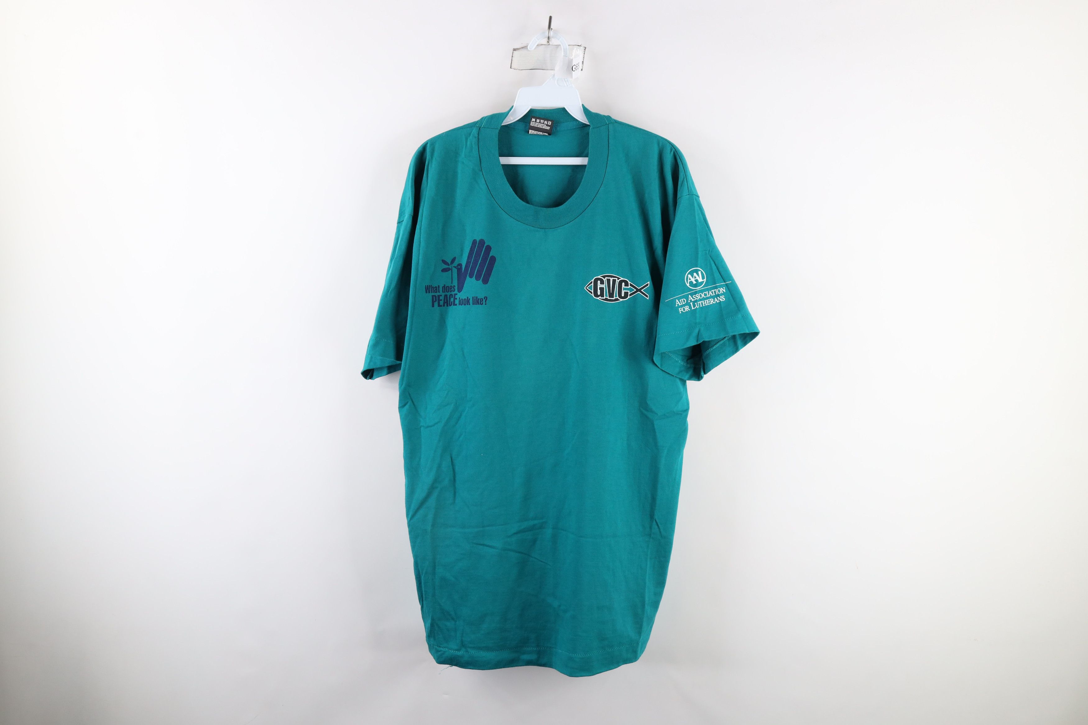 Vintage Vintage 90s of Hope ELCA Youth Gathering T-Shirt Teal USA Size US XL / EU 56 / 4 - 1 Thumbnail