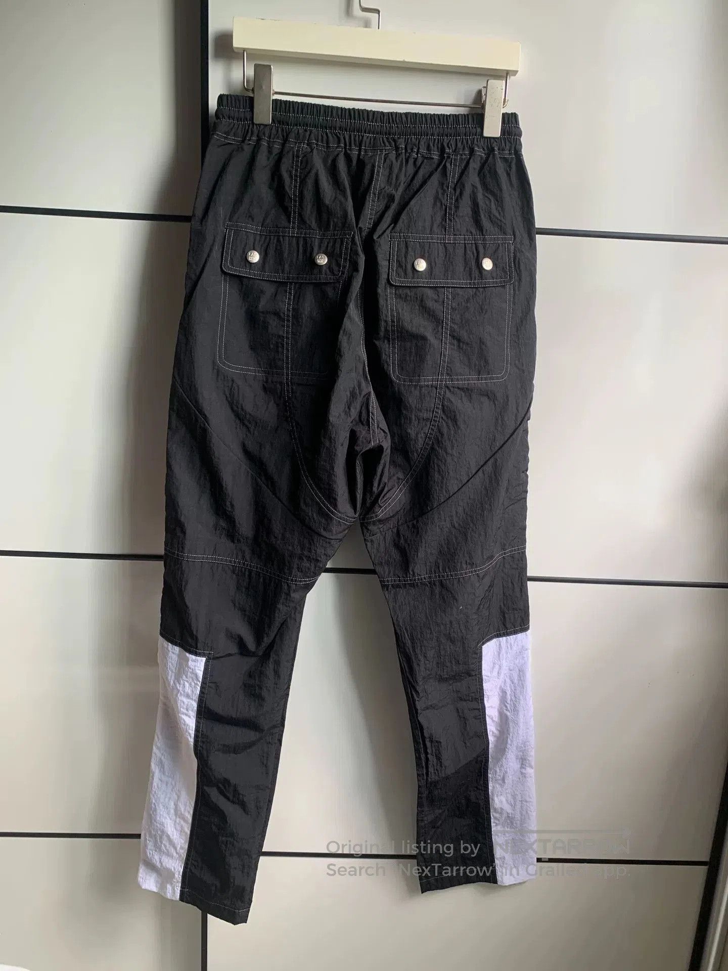 Far Afield Far Archive Black White Zip Nylon Pants. Size US 26 / EU 42 - 2 Thumbnail
