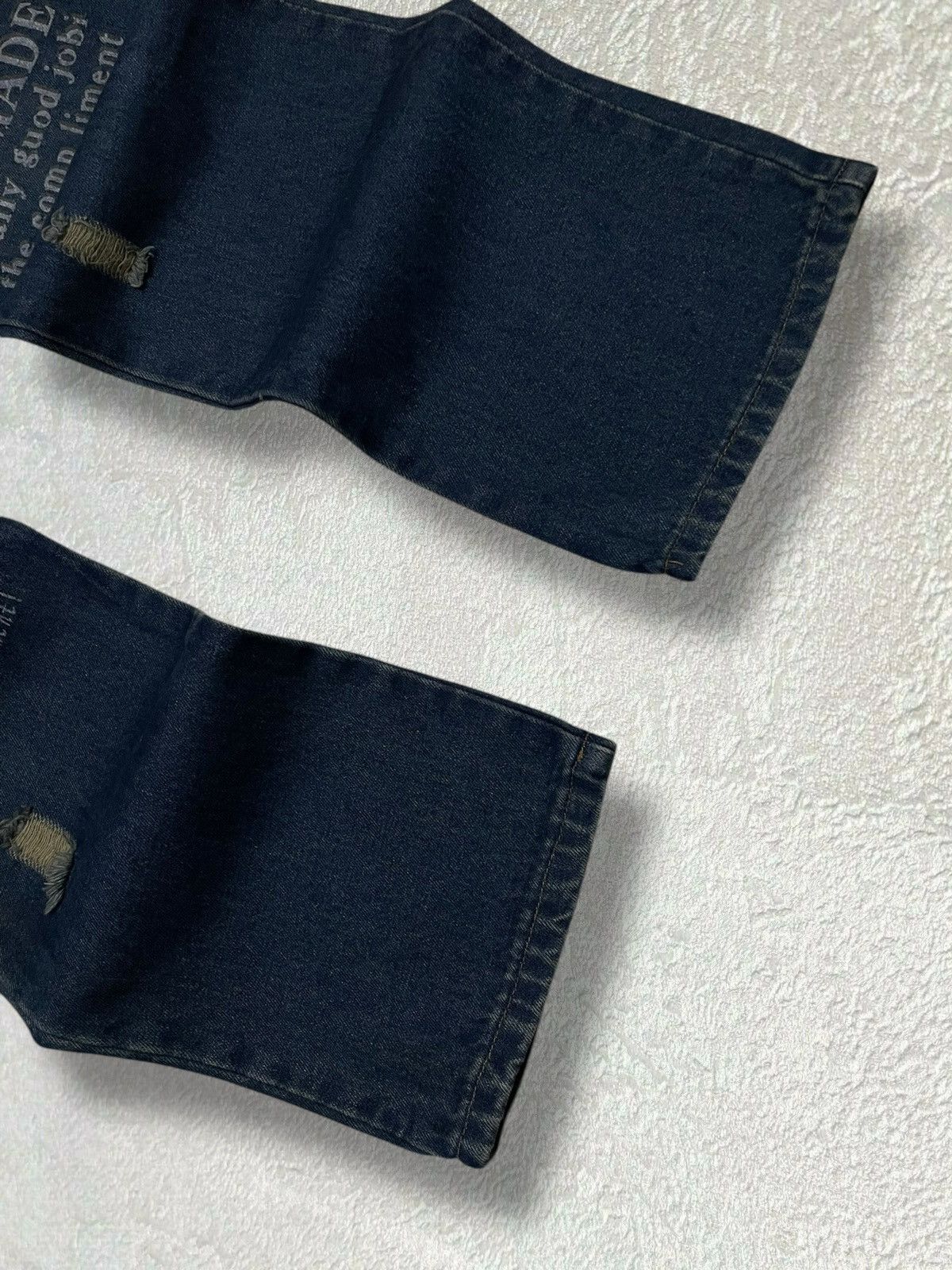 Japanese Brand Vintage 90s Icon Japan Designer Lady Blue Poetic Life Denim Size US 29 - 3 Thumbnail