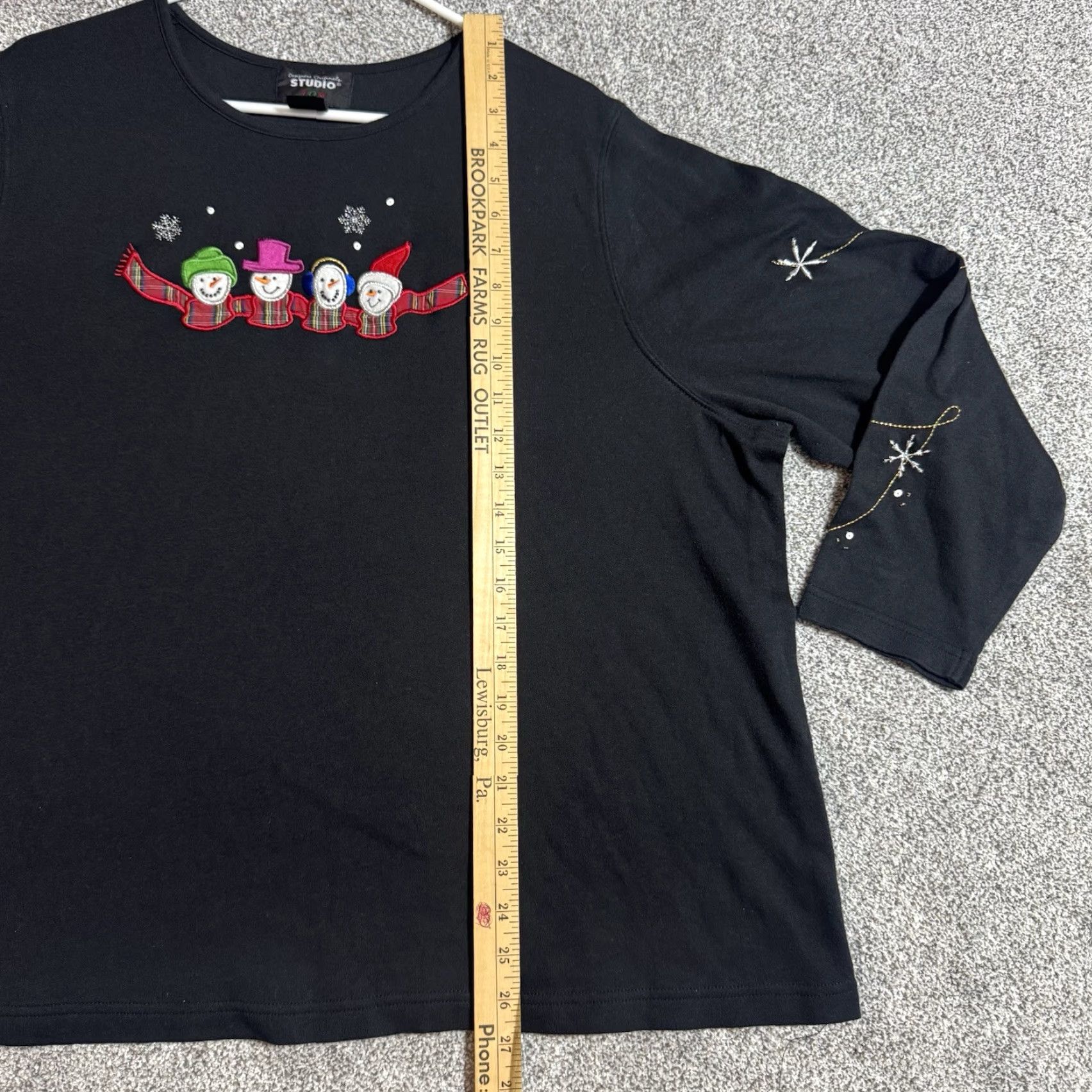 Vintage VINTAGE Studio Top Womens 3X Plus Embroidered Snowman Christmas Holiday Shirt Women 90s Y2K Christmas Holiday Mens? Size XXL / US 16-18 / IT 52-54 - 7 Thumbnail