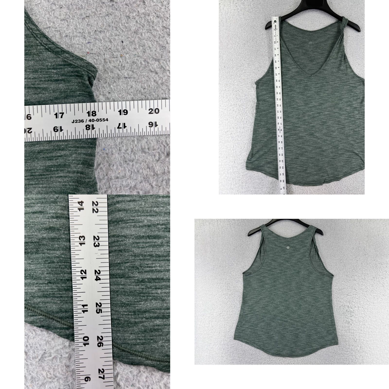 Lululemon Lululemon Shirt Women 6 Green Do The Twist Tank Yoga Luon Silverescent W1ATVS Size M / US 6-8 / IT 42-44 - 8 Thumbnail