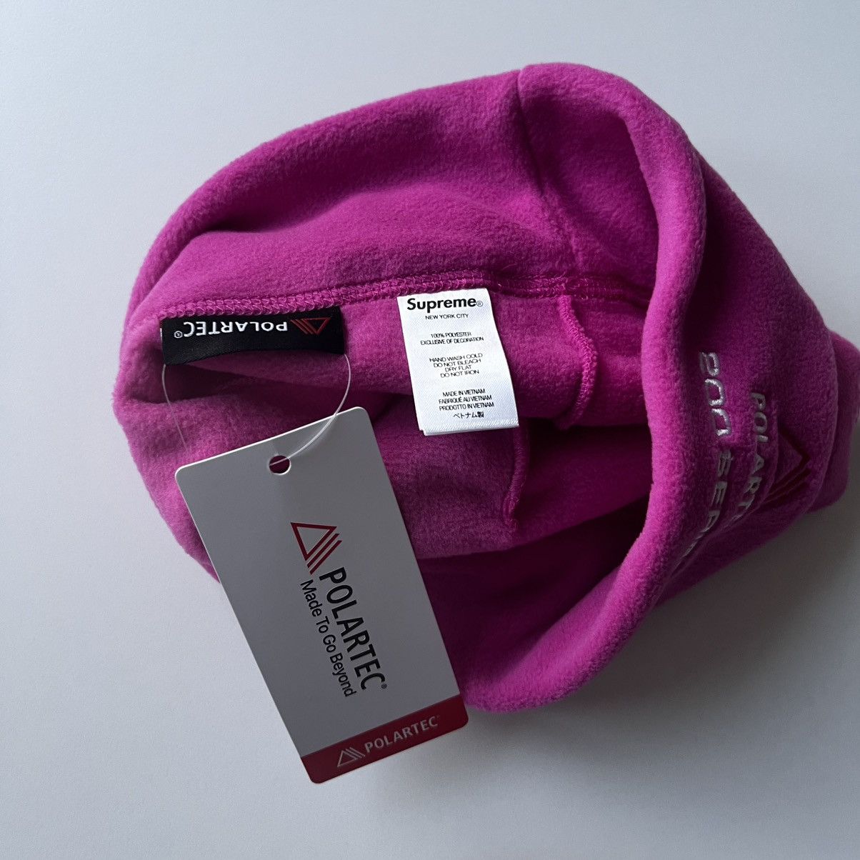 Supreme Supreme Polartec Sport Beanie Pink Size ONE SIZE - 7 Thumbnail
