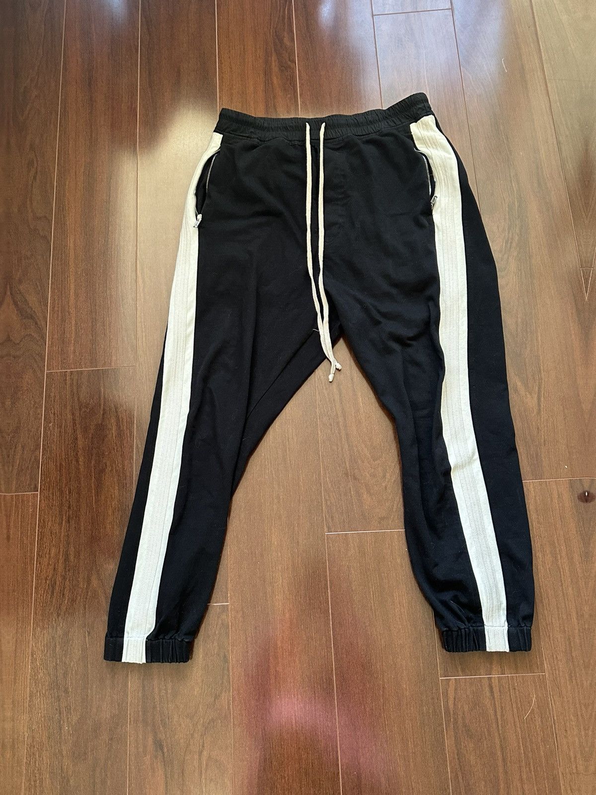 Rick Owens Larry 19 track stripe sweatpants