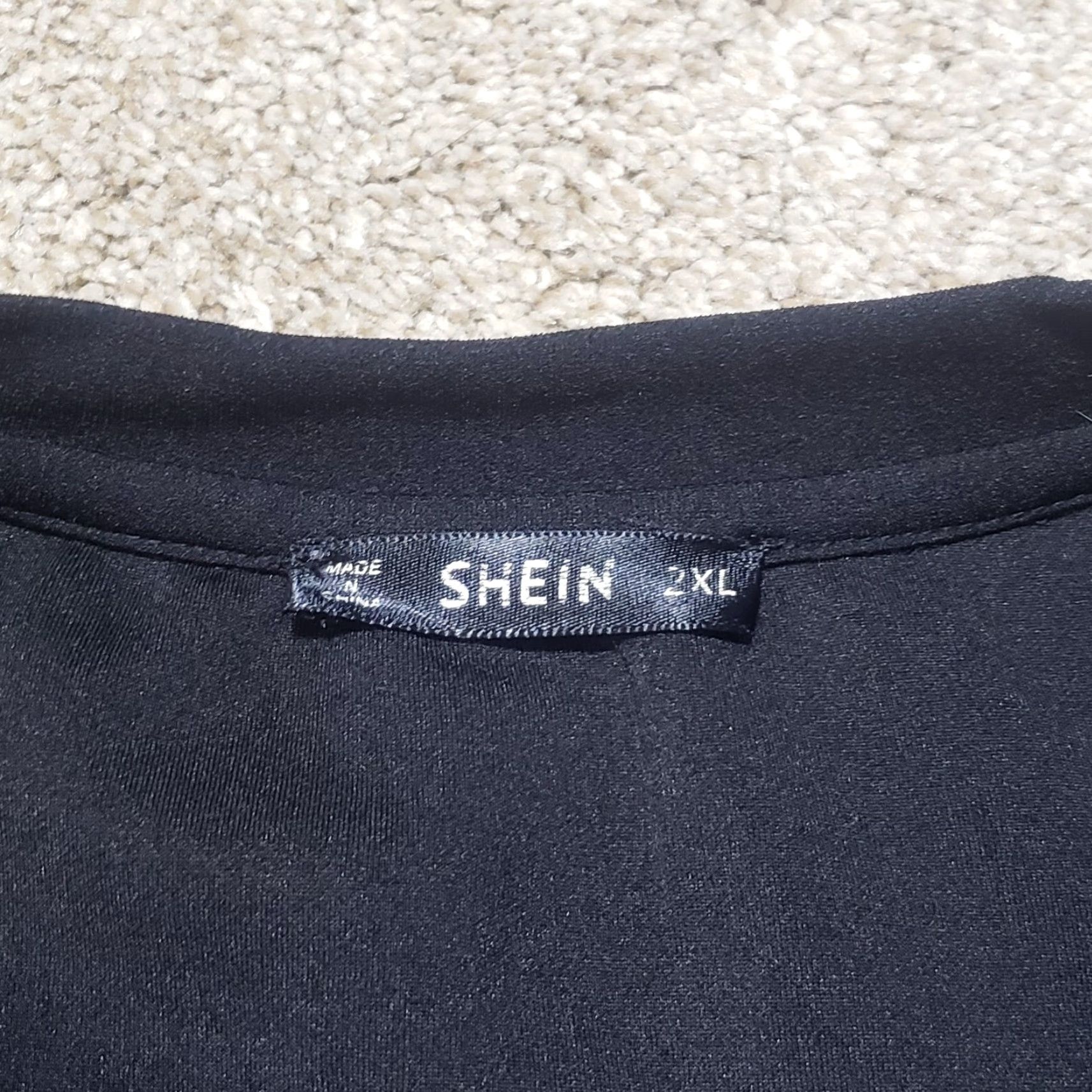 Shein SheIn Shirt Long Sleeve Solid Black 2XL Womens Adult Fall Winter Summer Spring 2XL Shirt Women's Black Long Sleeve Solid | 2XL Size XXL / US 16-18 / IT 52-54 - 3 Thumbnail