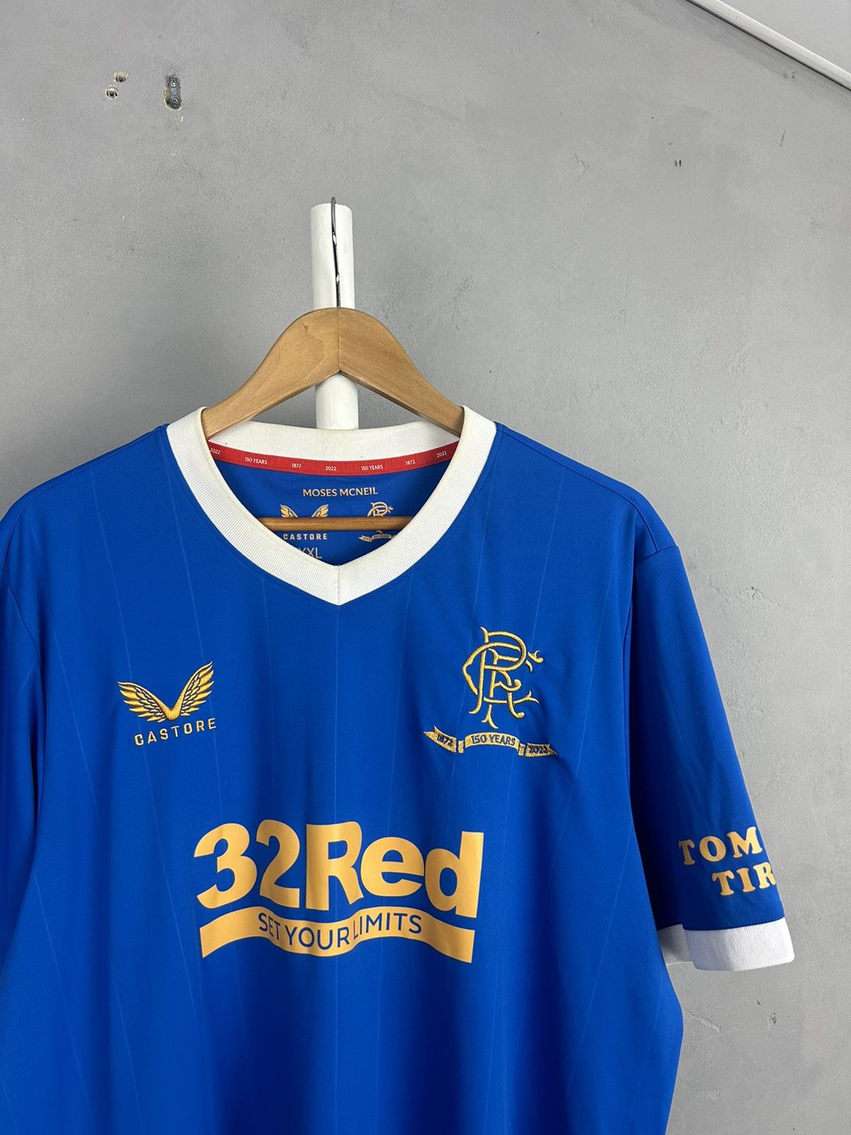 Castore Rangers Castore Home 2021 - 2022 Soccer Jersey Shirt Size US XXL / EU 58 / 5 - 3 Thumbnail