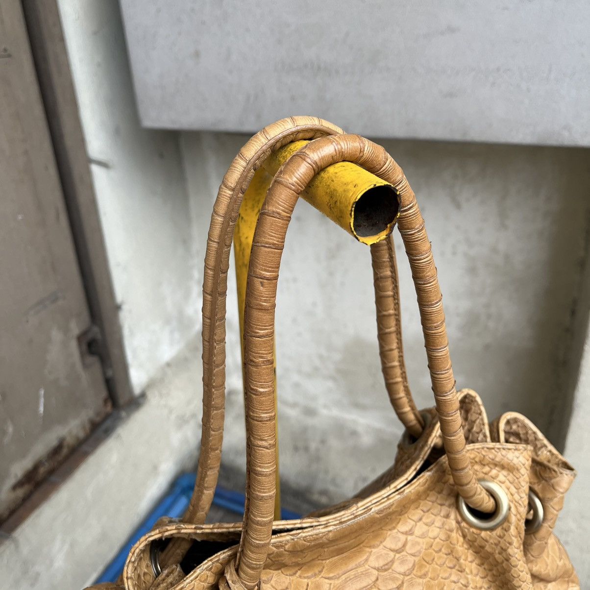 Furla Furla Carmen Python-Embossed Leather Shoulder Bag Size ONE SIZE - 5 Thumbnail