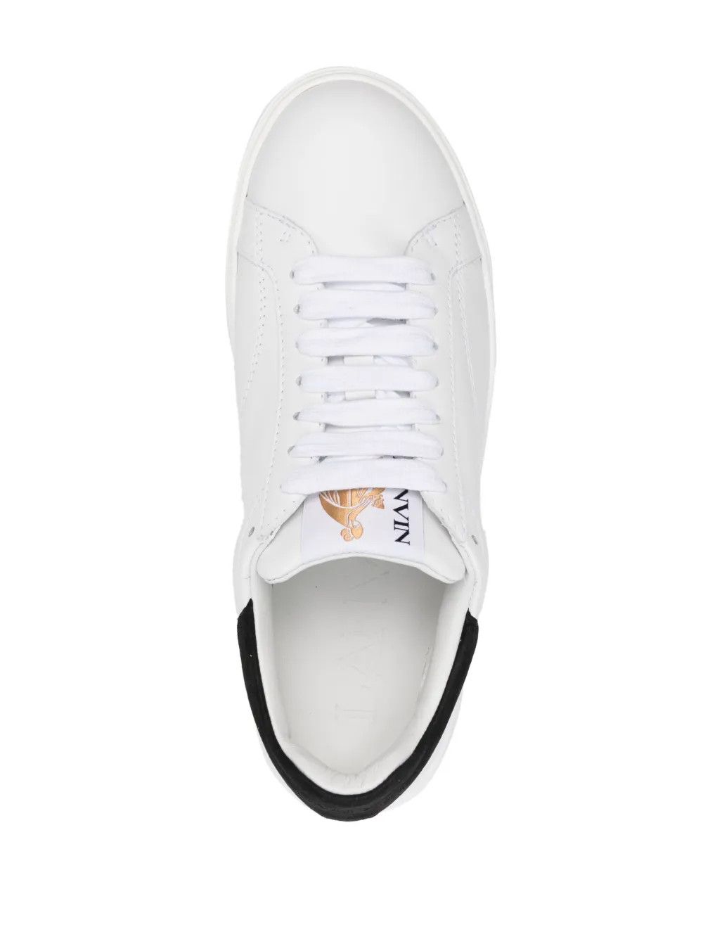 Lanvin oc11z0526 Logo Patch Lace Up Sneakers in White Size US 11 / EU 44 - 2 Thumbnail