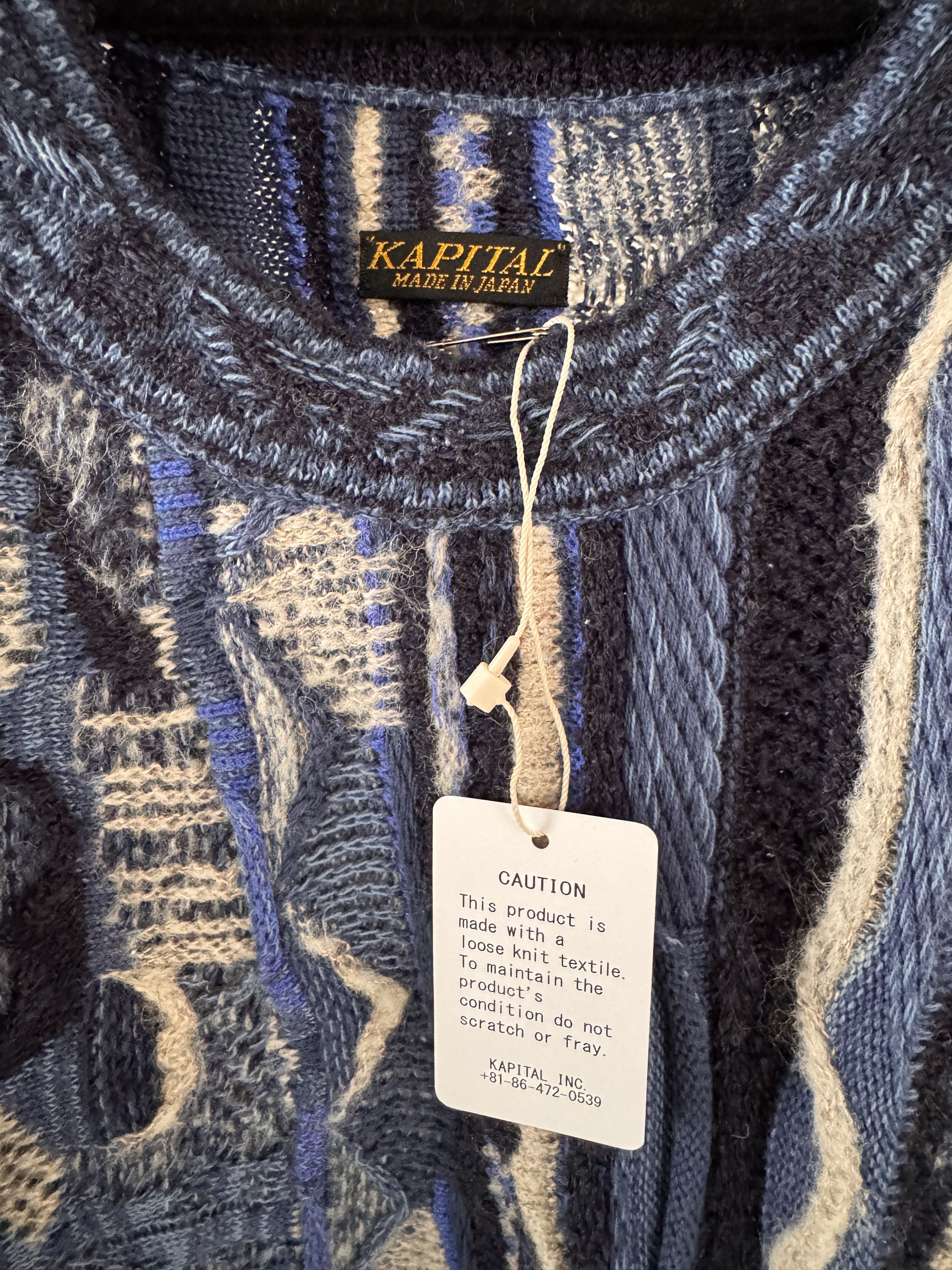 Kapital Kapital 7G Boro Gaudy Knit Sweater Size US L / EU 52-54 / 3 - 2 Thumbnail