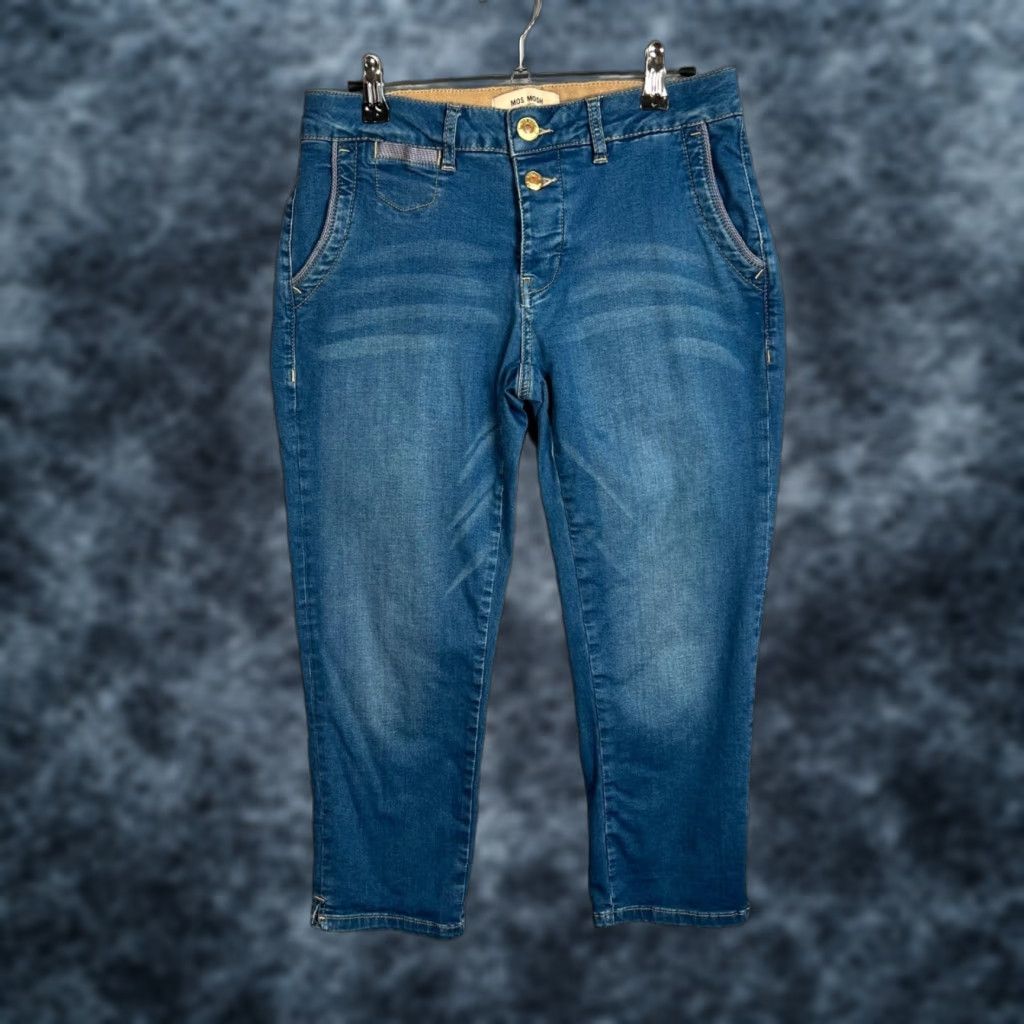 Vintage Mos Mosh Womens Cropped Jeans 27 Adult Blue Denim 5-Pocket Size 27" / US 4 / IT 40 - 1 Thumbnail