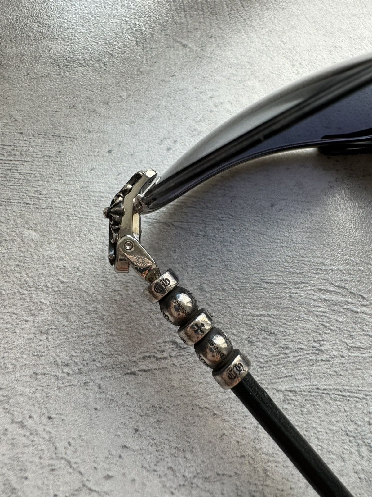 Chrome Hearts Chrome Hearts Balls Black Silver Sunglasses Size ONE SIZE - 11 Thumbnail