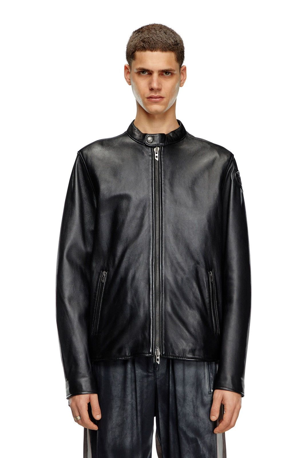 Diesel Diesel L-CARVER leather jacket | Grailed