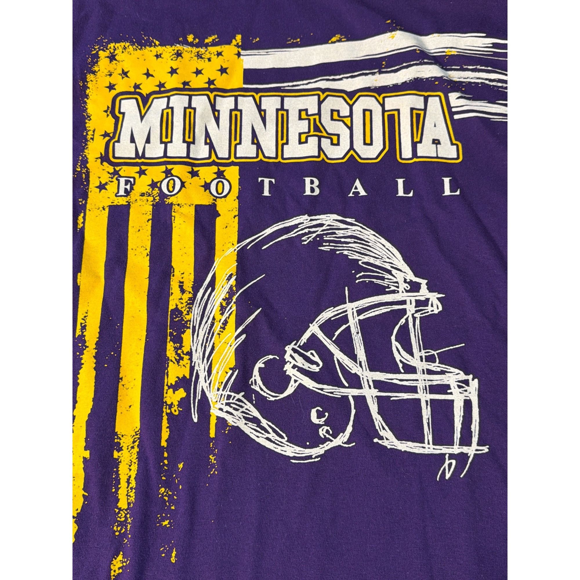 Other Minnesota Football Rawsome Graphic Shirt Purple Yellow Short Size S / US 4 / IT 40 - 1 Thumbnail