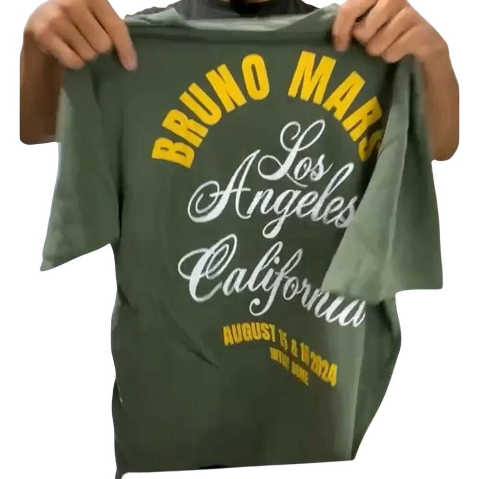 Other BRUNO MARS Los Angeles August 15 - 16 2024 Tee, Size L, New Size US L / EU 52-54 / 3 - 4 Thumbnail