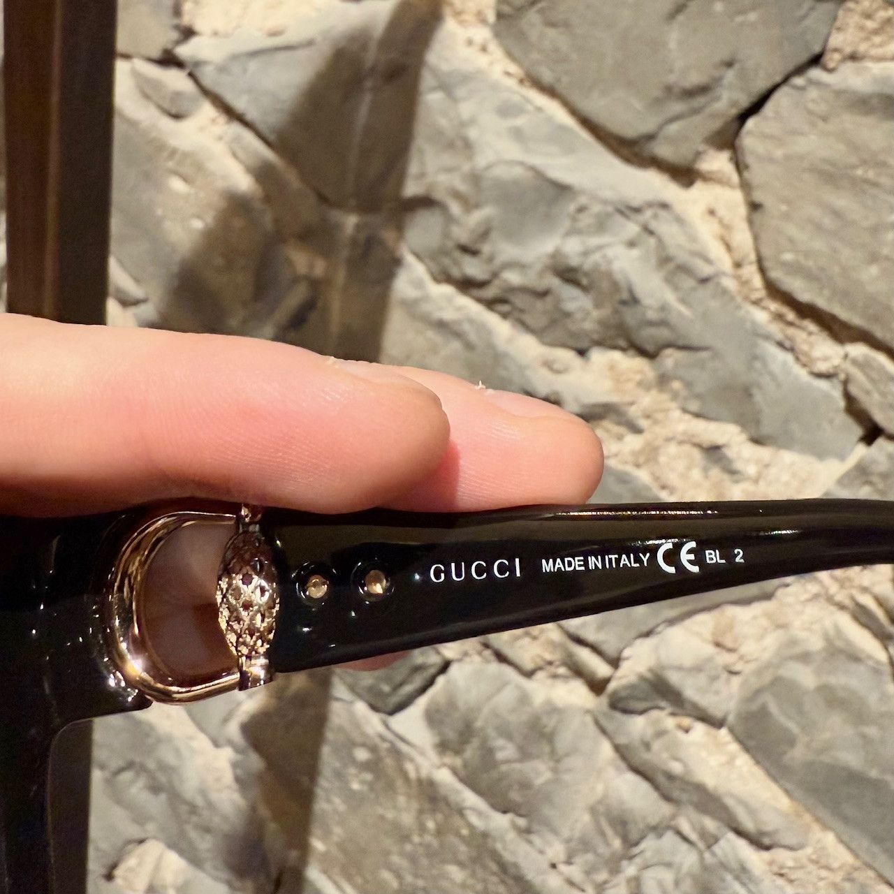 Gucci Gucci GG3727 Diamantissima Horsebit Ovrszd Square Sunglasses Size ONE SIZE - 5 Thumbnail