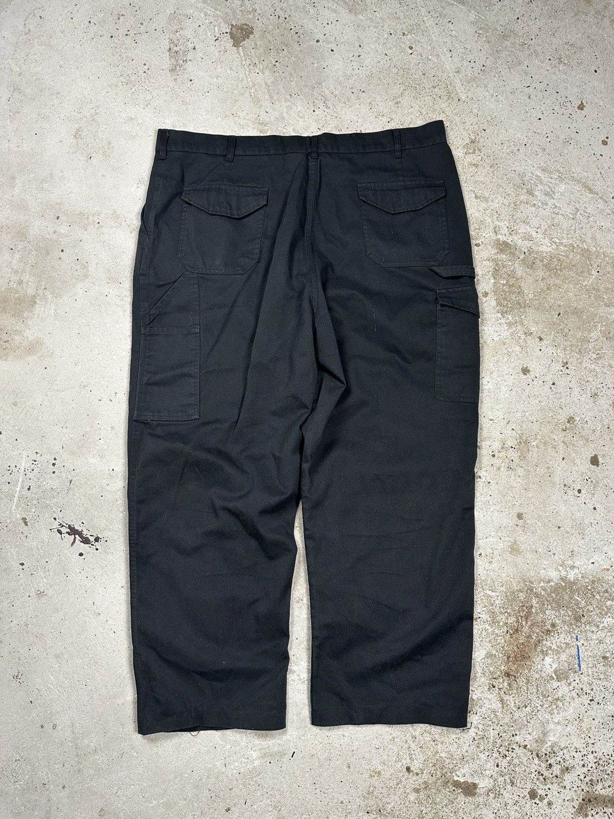 Dickies × Vintage Vintage Y2K Dickies Redhawk Black Cargo Baggy Carpenter Pant Size US 40 / EU 56 - 2 Thumbnail