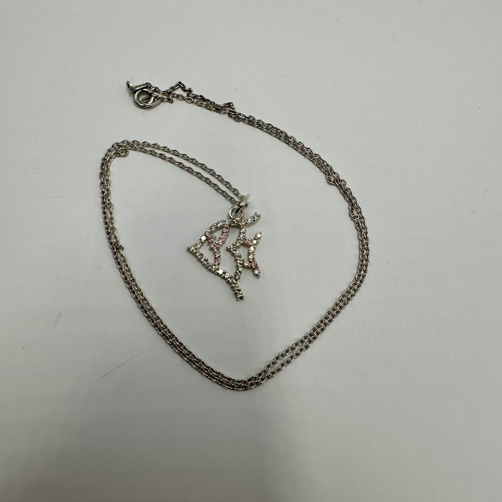 Sterling Silver Vintage 925 Sterling Silver Fish Pendant Necklace Size ONE SIZE - 6 Thumbnail