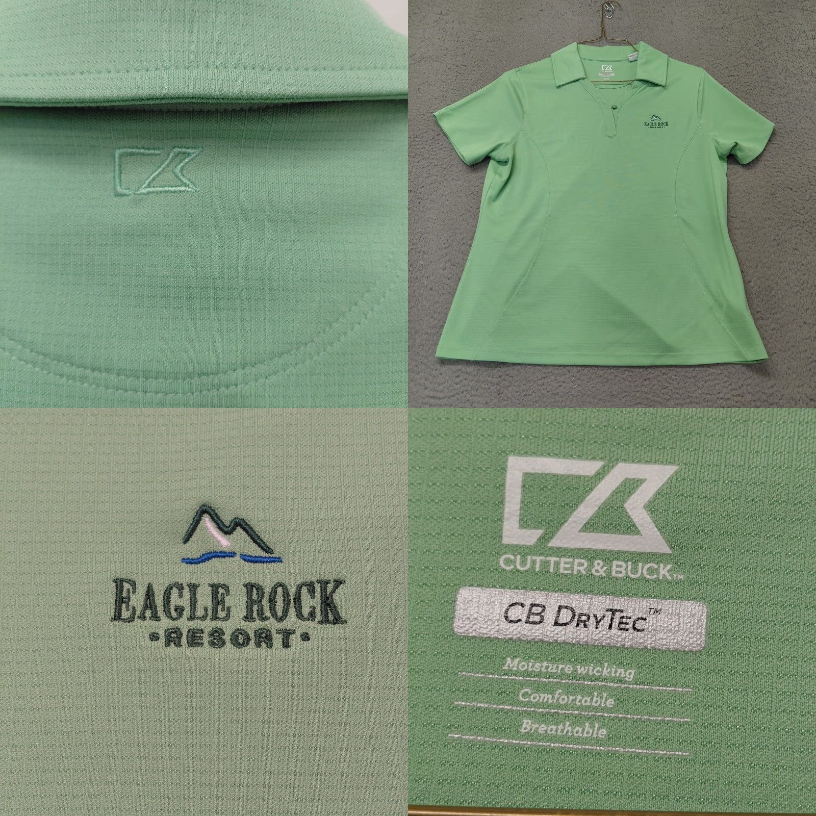 Croft & Barrow Croft & Barrow Polo Shirt Womens XL Mint Green Short Sleeve Casual Classic Golf Size XL / US 12-14 / IT 48-50 - 8 Thumbnail