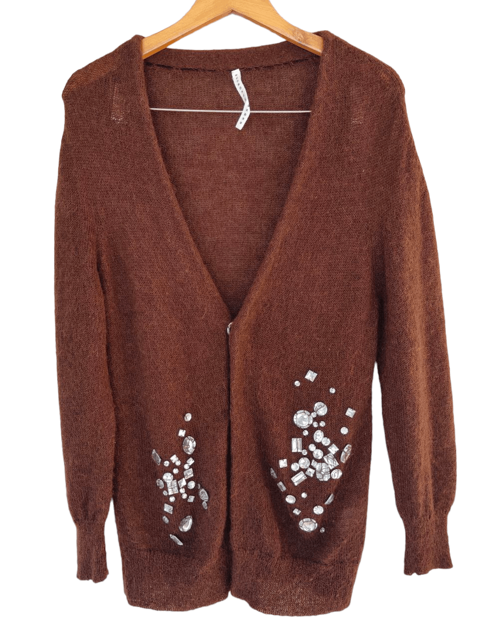 Issey Miyake Sunoa Kawahara Mohair Cardigan Jacket Size S / US 4 / IT 40 - 2 Thumbnail