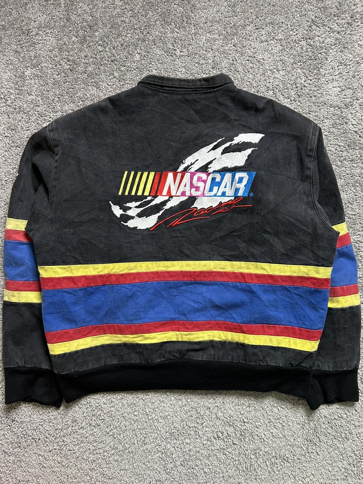 Jeff Hamilton Vintage 90s Jeff Hamilton NASCAR Racing Jacket Made in USA Size US L / EU 52-54 / 3 - 11 Thumbnail