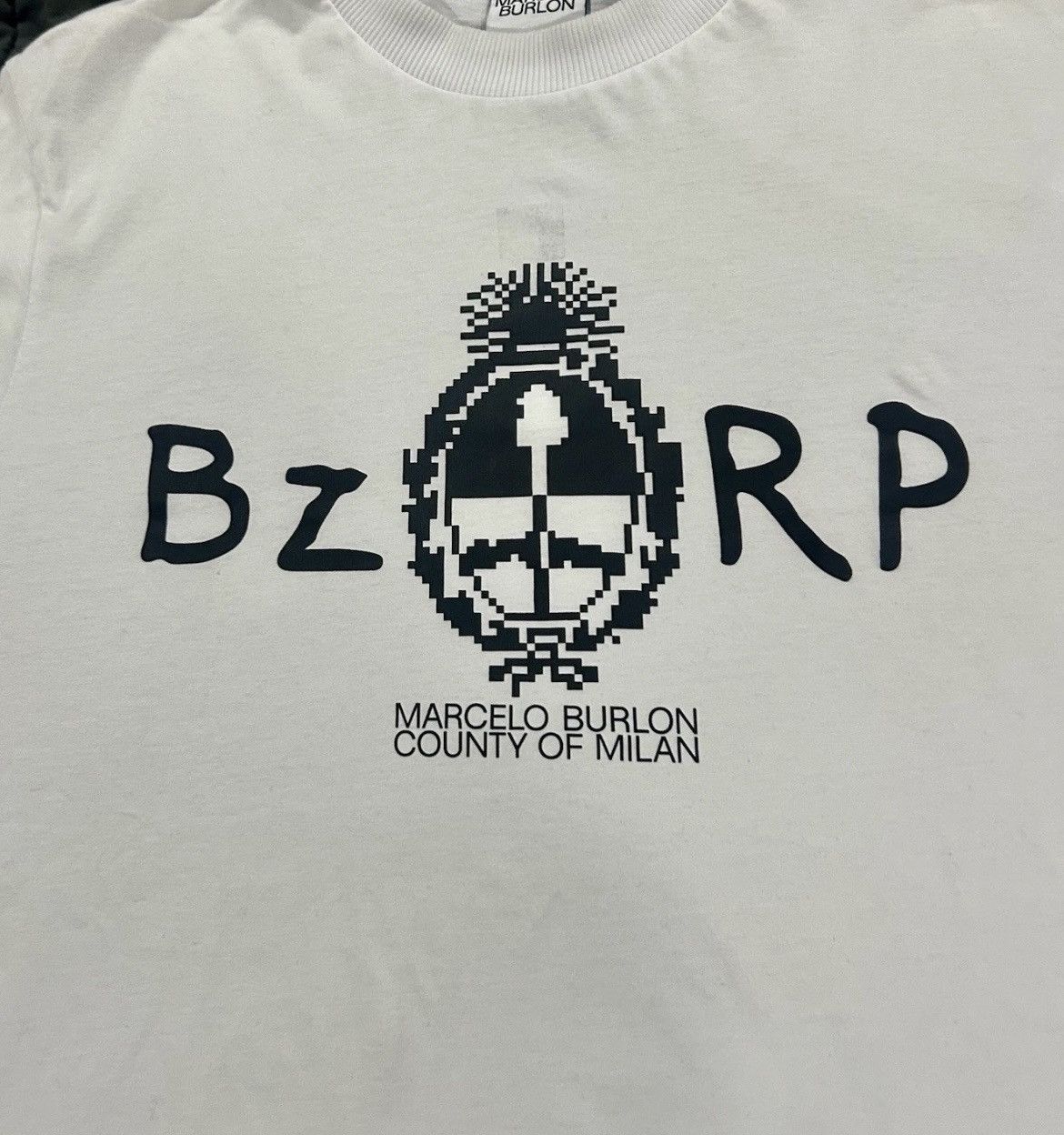Marcelo Burlon Marcelo Burlon - BzRP- Graphic White T-Shirt Size Small Size US S / EU 44-46 / 1 - 2 Thumbnail