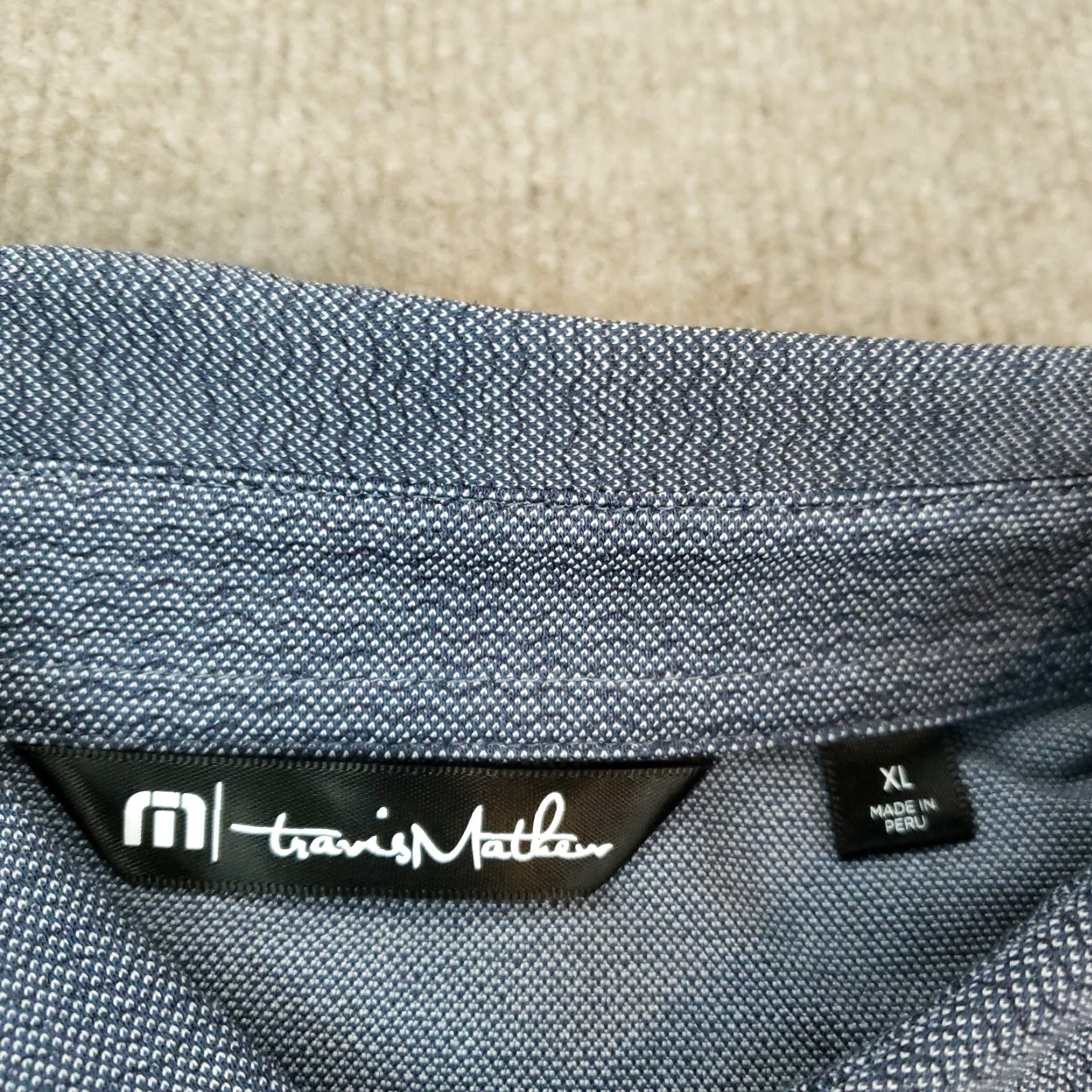 TravisMathew Travis Mathew Polo Shirt Men XL Blue Casual Short Sleeve Golf Outdoors Stretch Shirt Size US XL / EU 56 / 4 - 5 Thumbnail