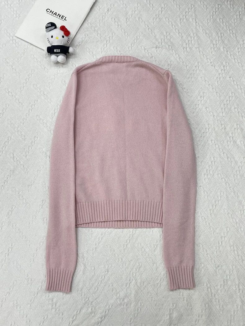 Dior Dior 26 new pink cashmere sweater long sleeves Size XXS / US 00 / IT 34 - 4 Thumbnail