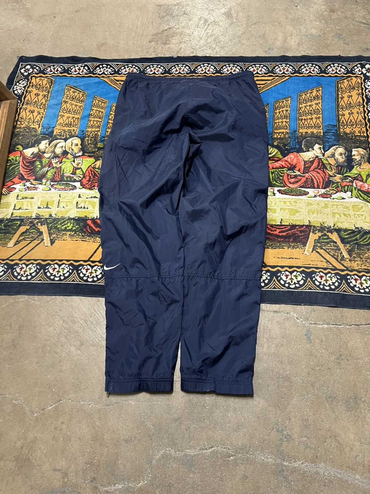 Nike Vintage Nike navy track pants Size medium baggy cuffed y2k Size US 32 / EU 48 - 8 Thumbnail