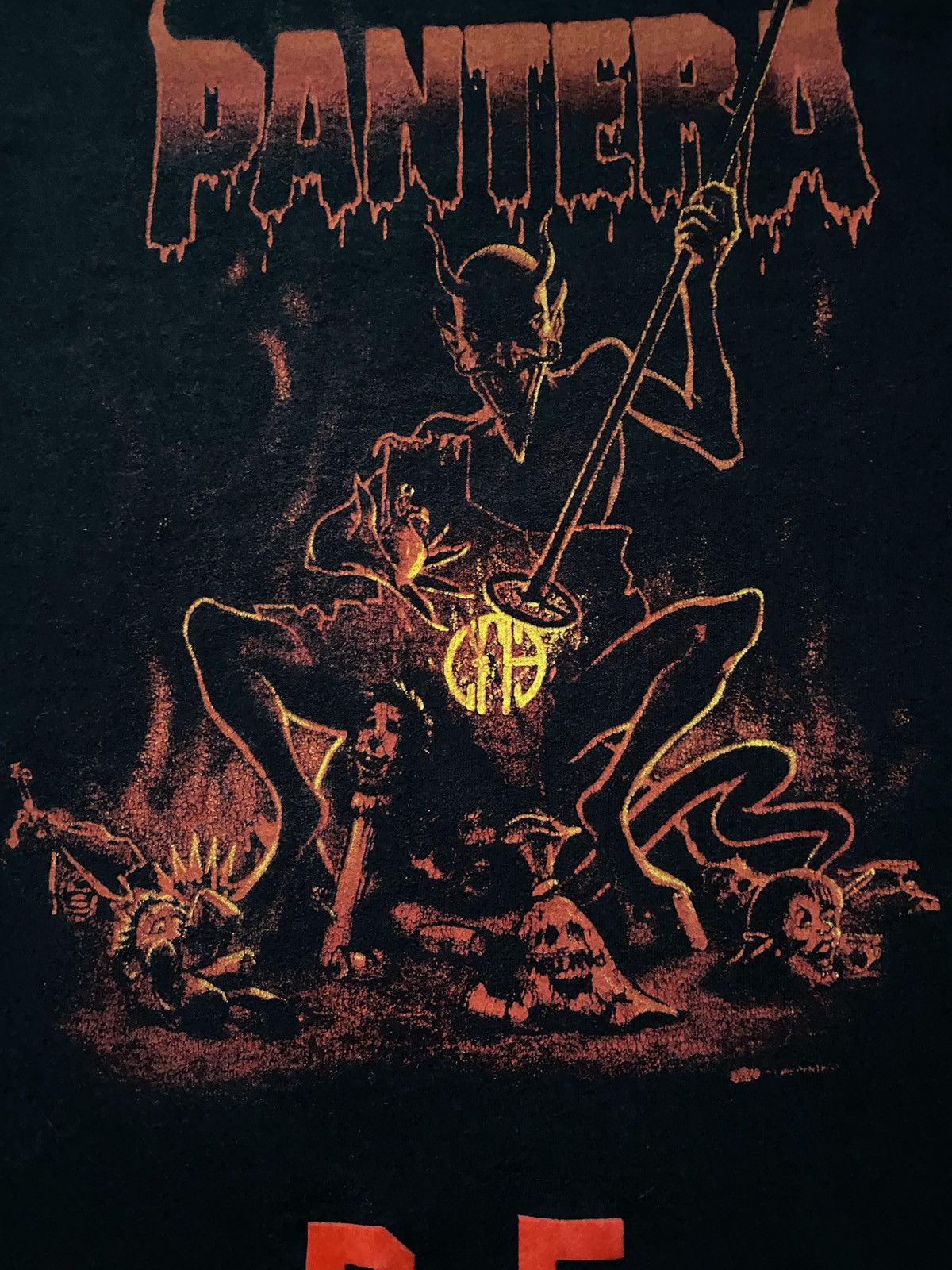 Band Tees Vintage 90s Pantera Devil I Got My Ass Branded Band T-Shirt Size US L / EU 52-54 / 3 - 7 Thumbnail