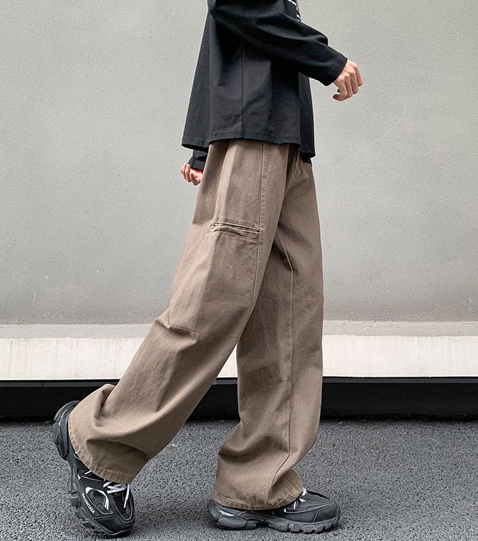 Japanese Brand Japanese retro workwear casual men's loose straight jeans Size US 32 / EU 48 - 5 Thumbnail