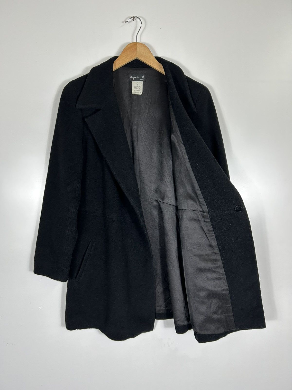 agnes b. ⚡️Vintage Agnes b. Wool Button Coat Jacket Size XS / US 0-2 / IT 36-38 - 8 Thumbnail