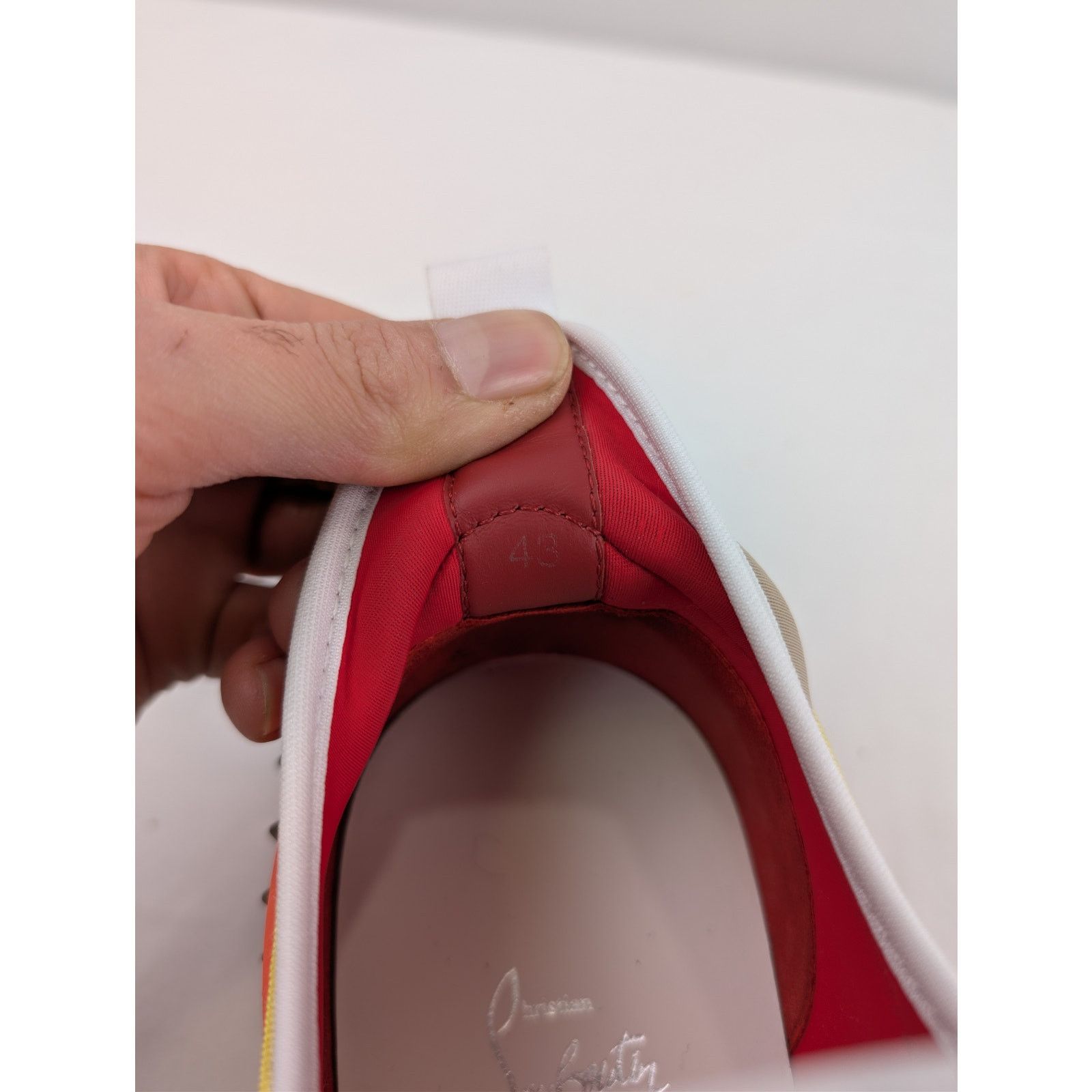 Christian Louboutin o1rshd1 Sharkyloub SP Spikes Flat Shoe Sneakers Multicolor Size US 10 / EU 43 - 18 Thumbnail