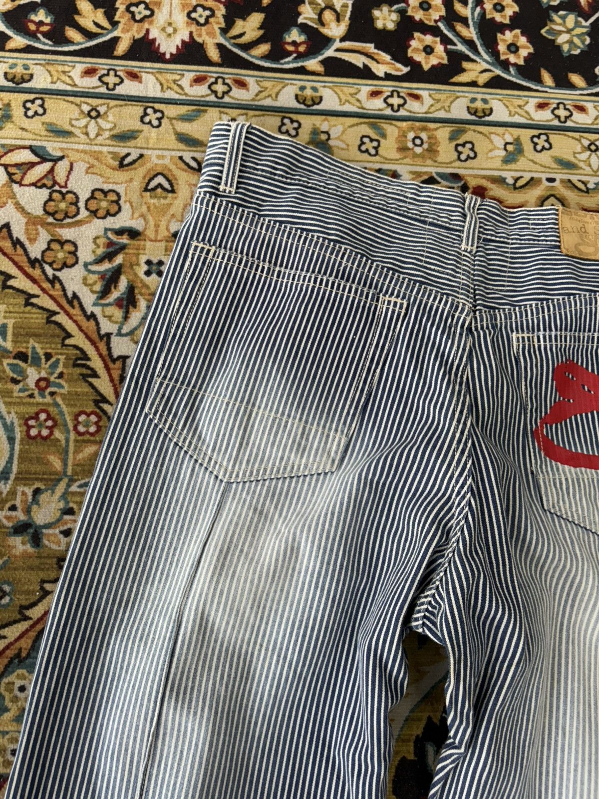 JNCO × Japanese Brand × Southpole Baggy Hickory Jeans Pnb Nation Wide Leg Denim Y2k Jnco Size US 34 / EU 50 - 13 Thumbnail