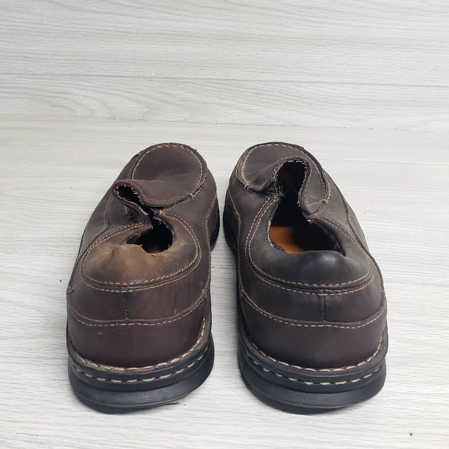 Dockers DOCKERS Loafers Slip On Flats Brown Leather Casual Adult Men's 9 Shoes Size US 9 / IT 39 - 4 Thumbnail