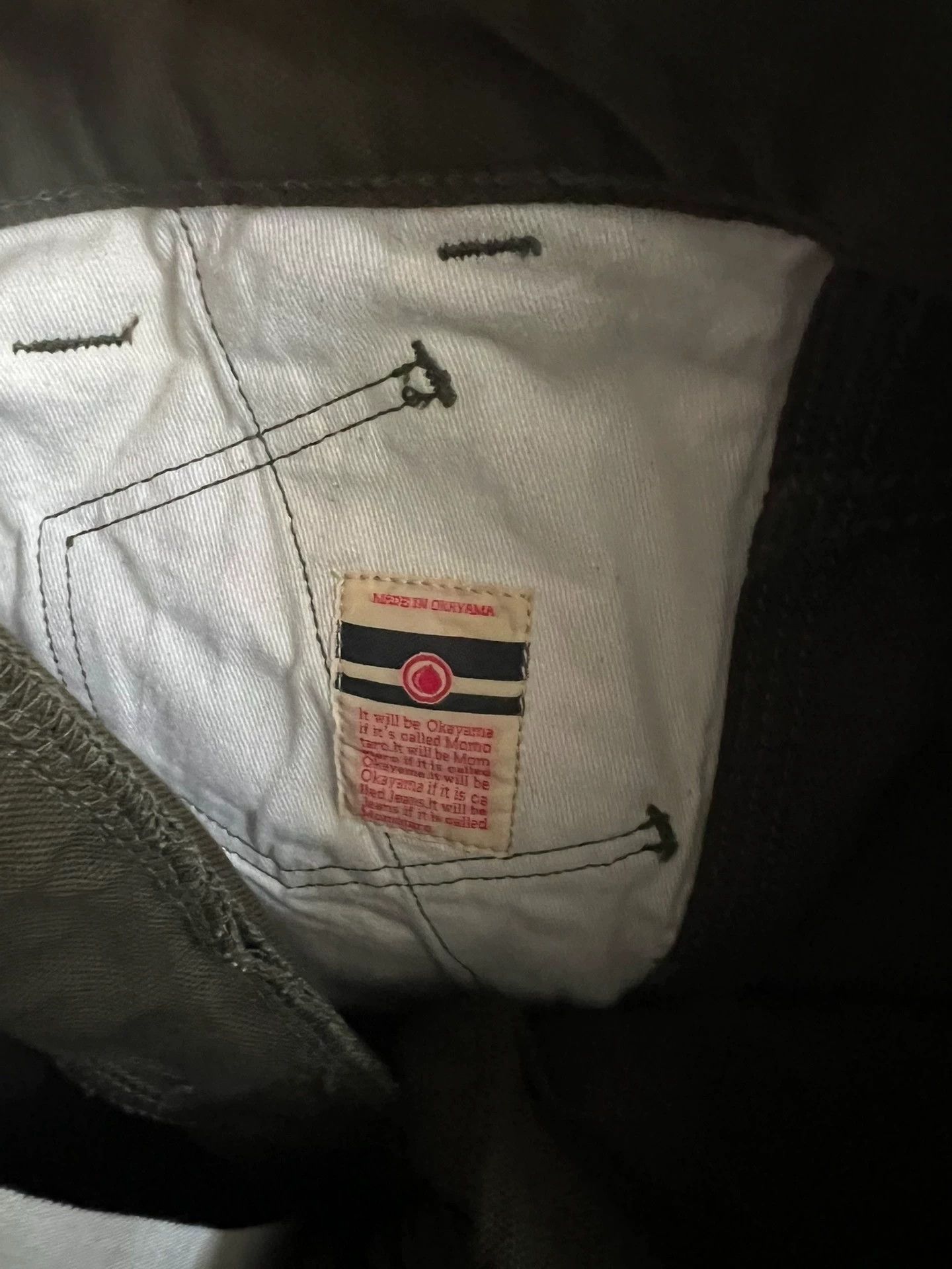 Momotaro Jeans MOMOTARO Olive Low Waist Slim Straight 7/8 Made in Japan Size US 30 / EU 46 - 9 Thumbnail