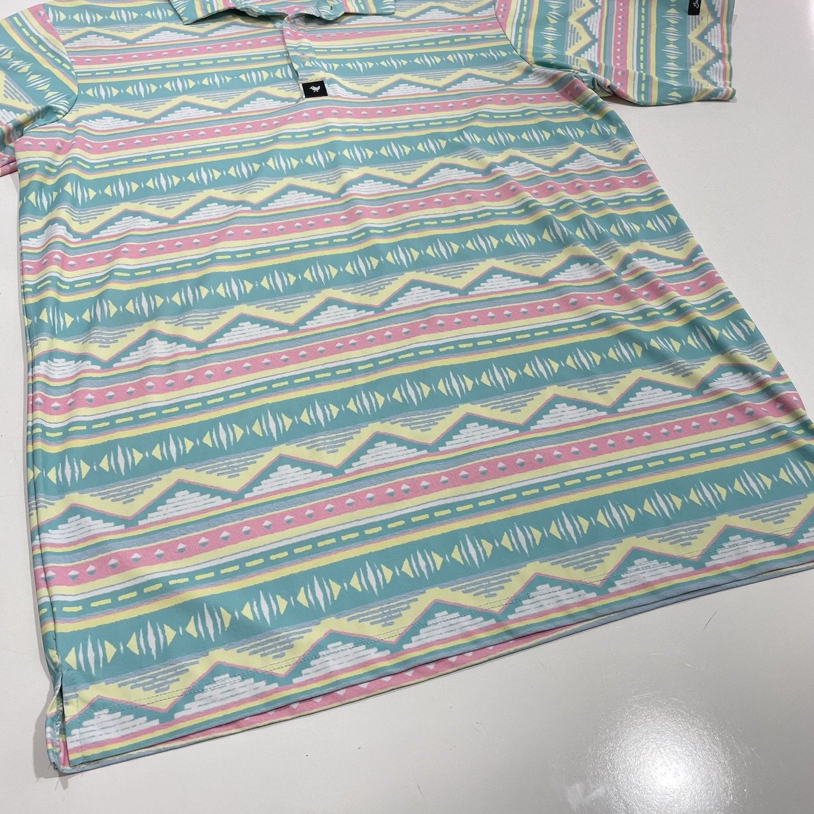 Bad Birdie Bad Birdie Salty Savage Golf Polo Shirt Men’s Size M Aztec Size US M / EU 48-50 / 2 - 3 Thumbnail
