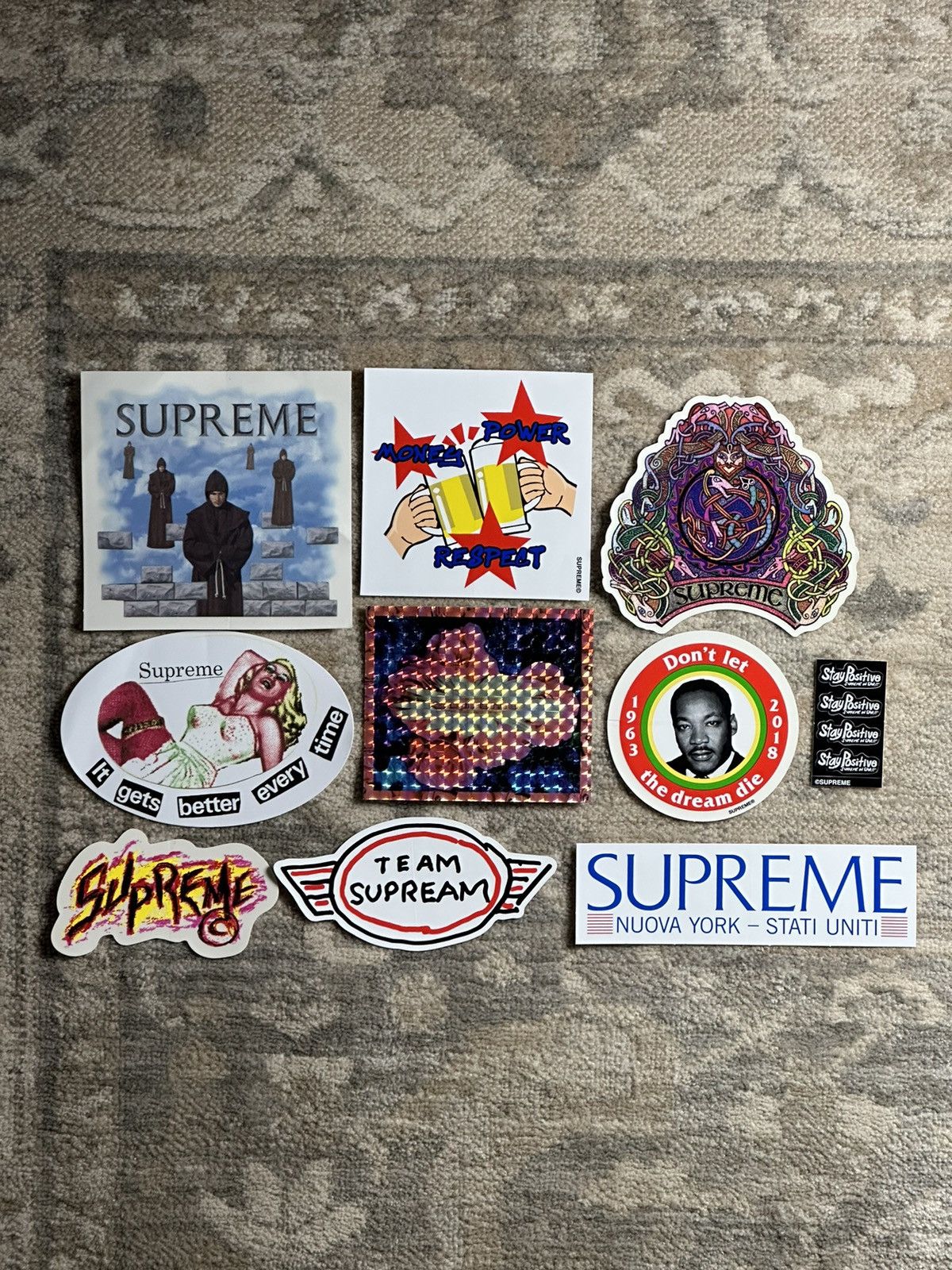 Supreme 10x Supreme Stickers Lot Size ONE SIZE - 1 Thumbnail