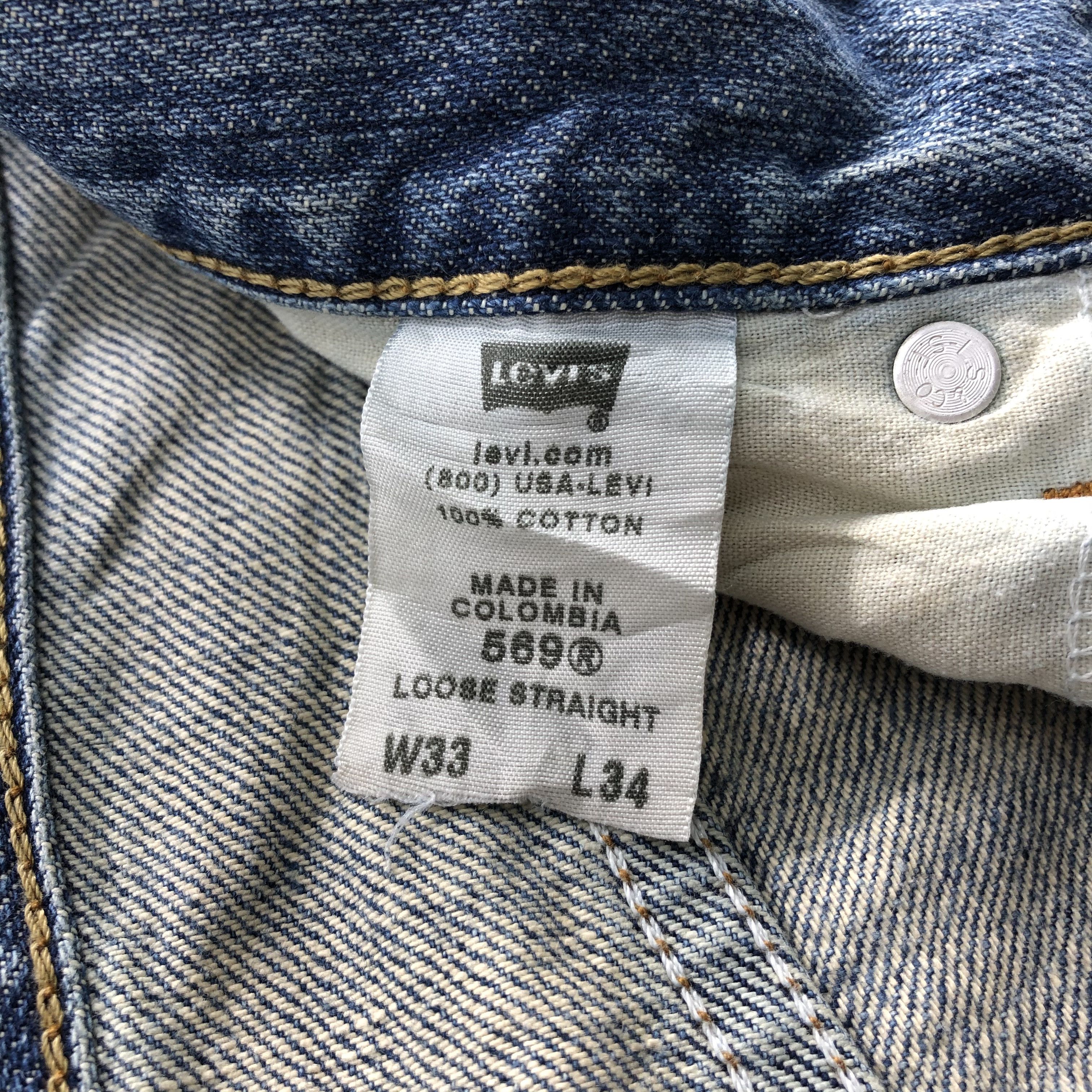 Levi's Vintage Medium Wash Levis 569 Jeans-J1262 Size US 37 - 11 Thumbnail