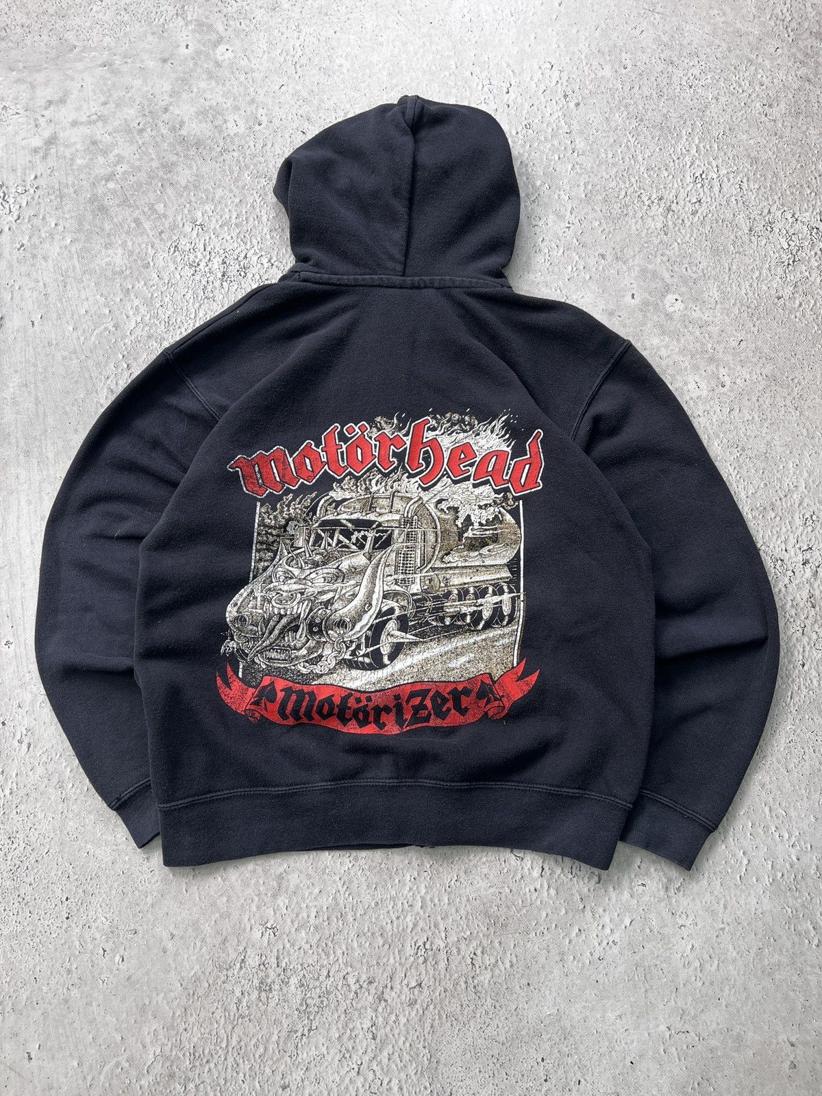 Band Tees × Vintage Vintage 90's Motorhead hoodie zip rock band Motörhead Size US S / EU 44-46 / 1 - 10 Thumbnail