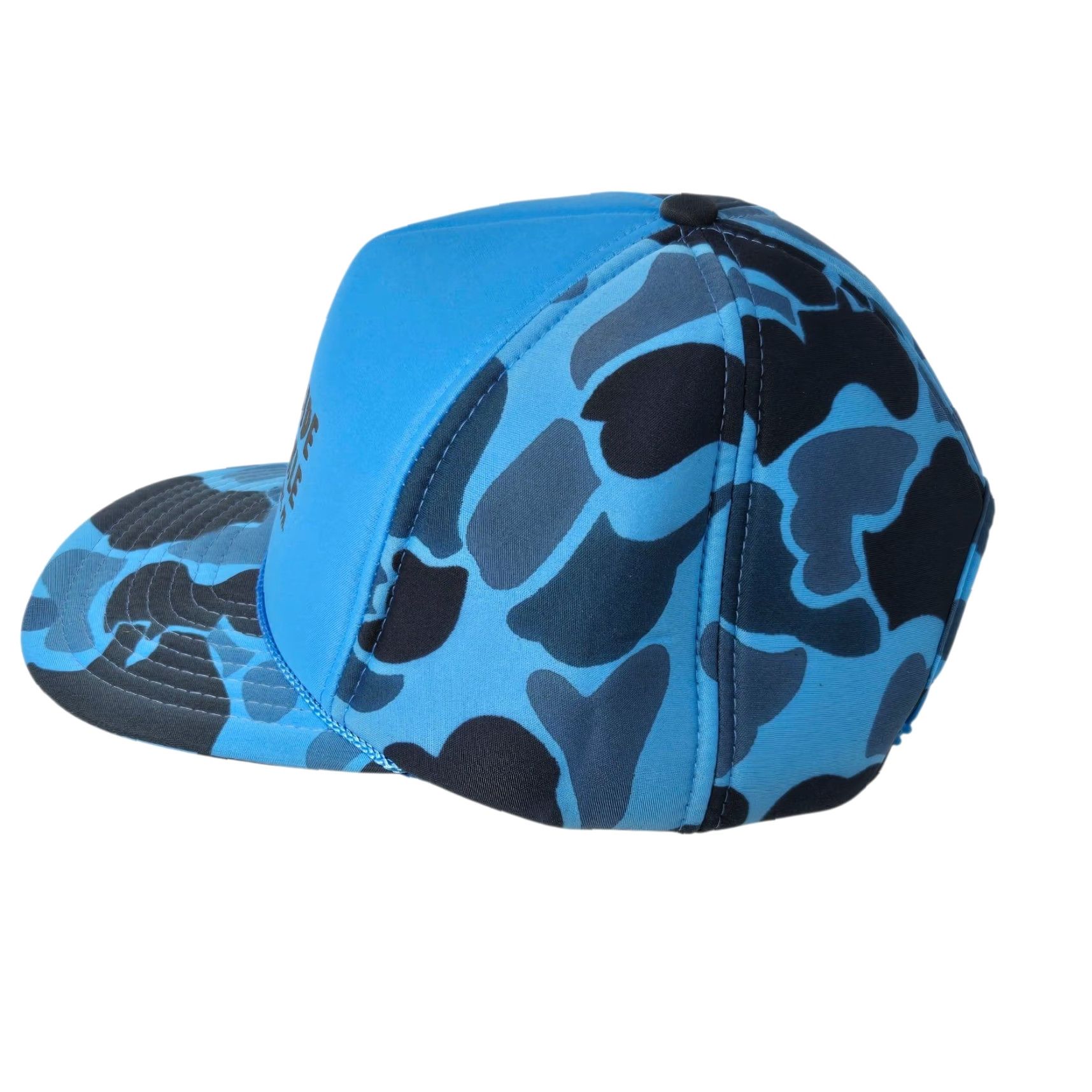 Vintage VINTAGE Southside Tackle Hat Snapback Fly Fishing Blue Camo Sunbury PA Nissin Trucker Hat Adjustable Foam Men Size ONE SIZE - 2 Thumbnail