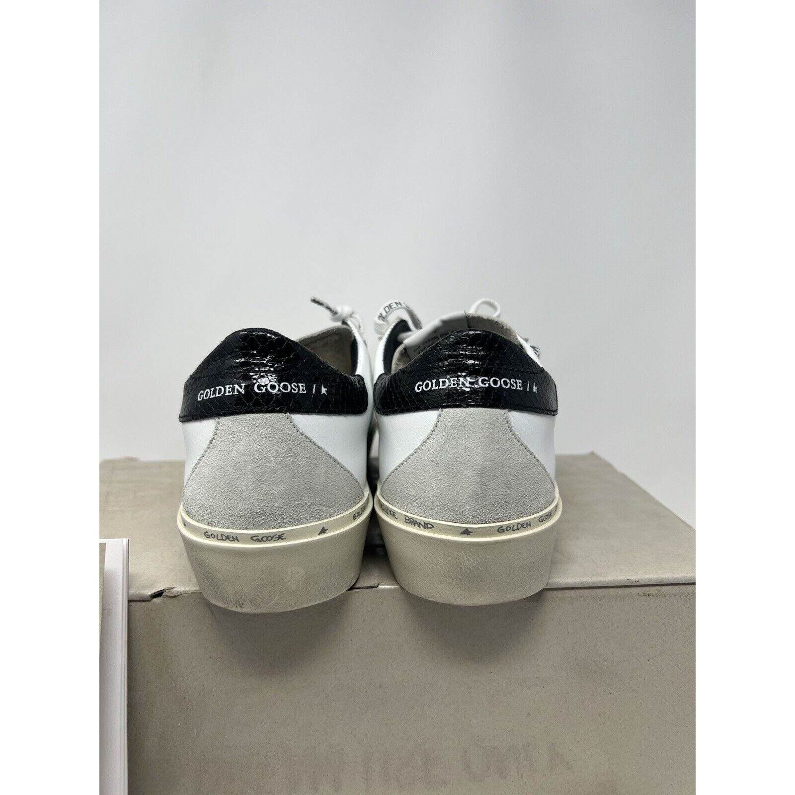 Golden Goose NIB Golden Goose Hi Star Sneaker White / Ice / Black Python Size US 9 / IT 39 - 6 Thumbnail