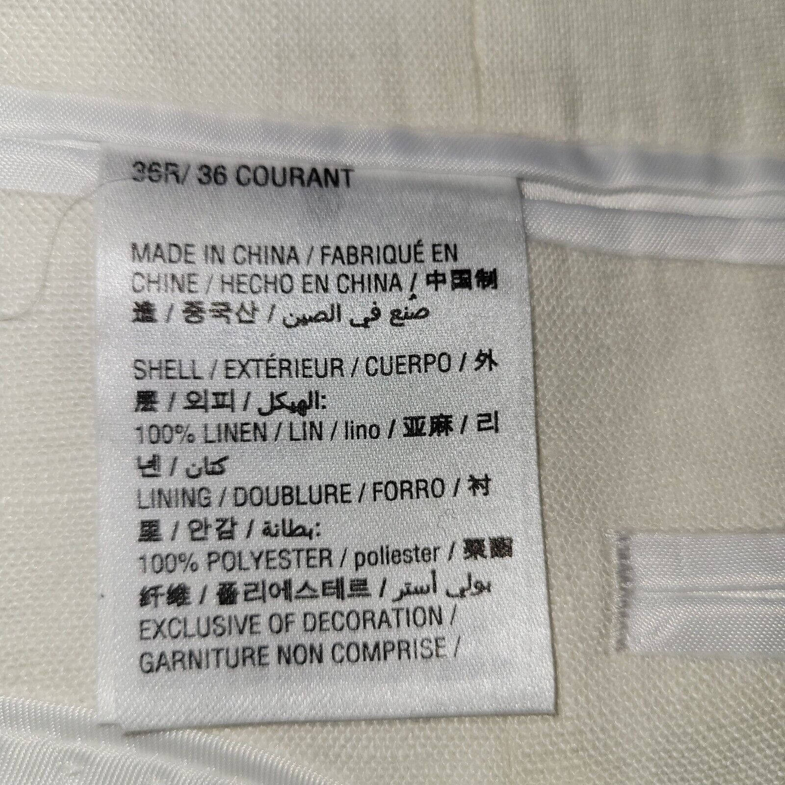 Bar III Men's Bar III 100% Linen Jacket. Size 36R. New With Tags Size 36R - 9 Thumbnail