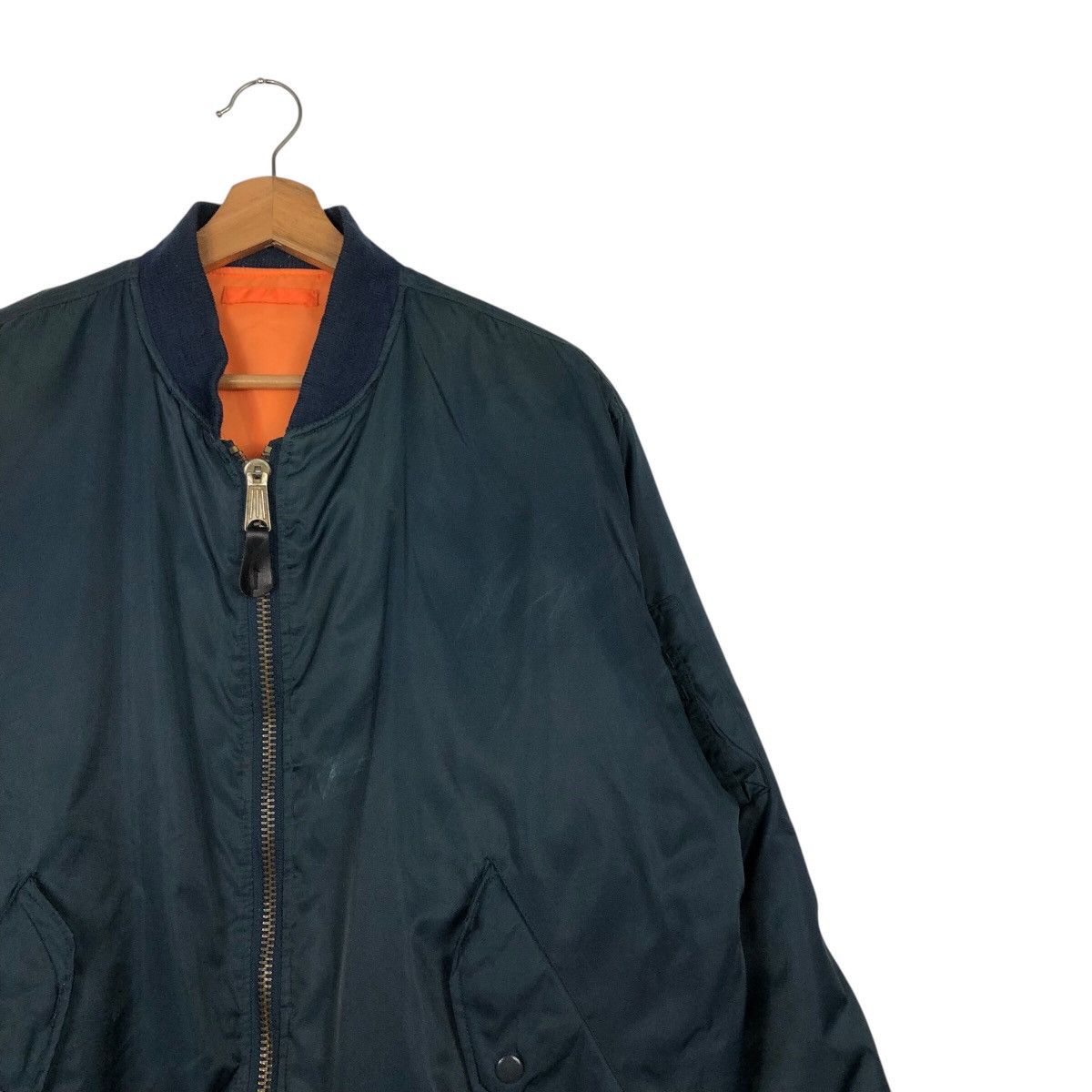Japanese Brand 📌Vintage Reversible Bomber Jacket Ma-1 Phantom Military Size US L / EU 52-54 / 3 - 9 Thumbnail