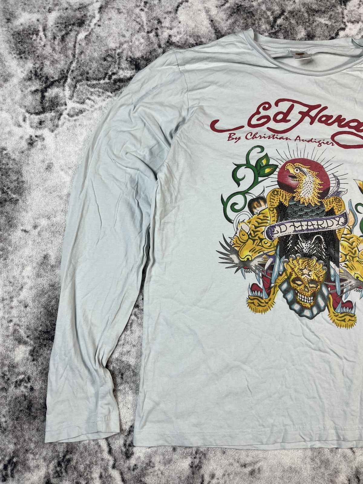 Ed Hardy Ed Hardy Tiger Skull Long Sleeve Y2K USA XL Size US XL / EU 56 / 4 - 2 Thumbnail