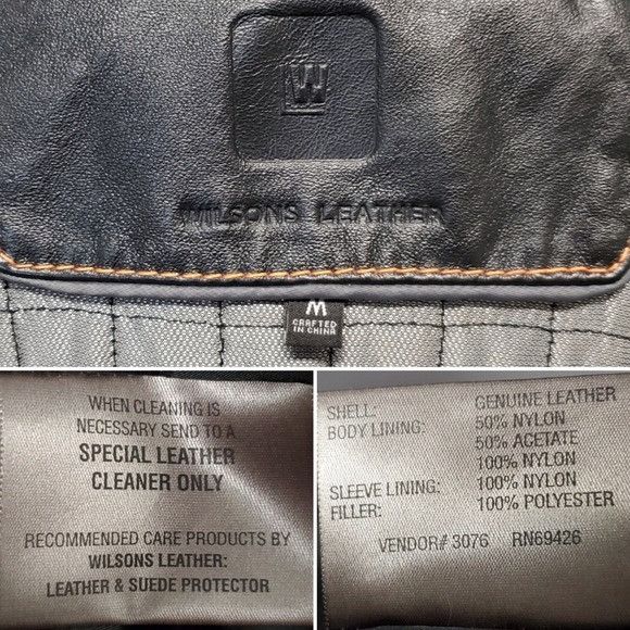 Vintage × Wilsons Leather Vintage 90s y2k RARE Black Wilsons Leather Dragon Back Racer Size US M / EU 48-50 / 2 - 6 Thumbnail