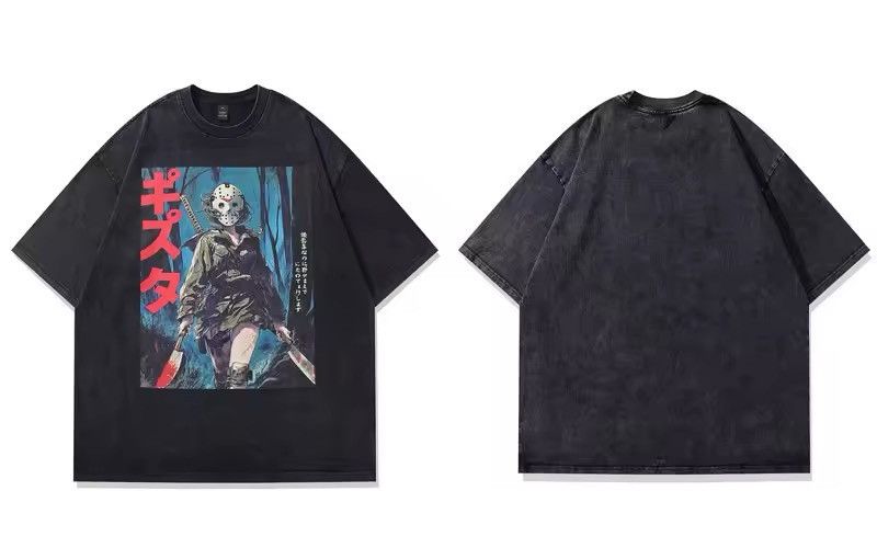 Other Washed Cartoon Anime Japanese Brand Loose T Shirt Size US L / EU 52-54 / 3 - 10 Thumbnail
