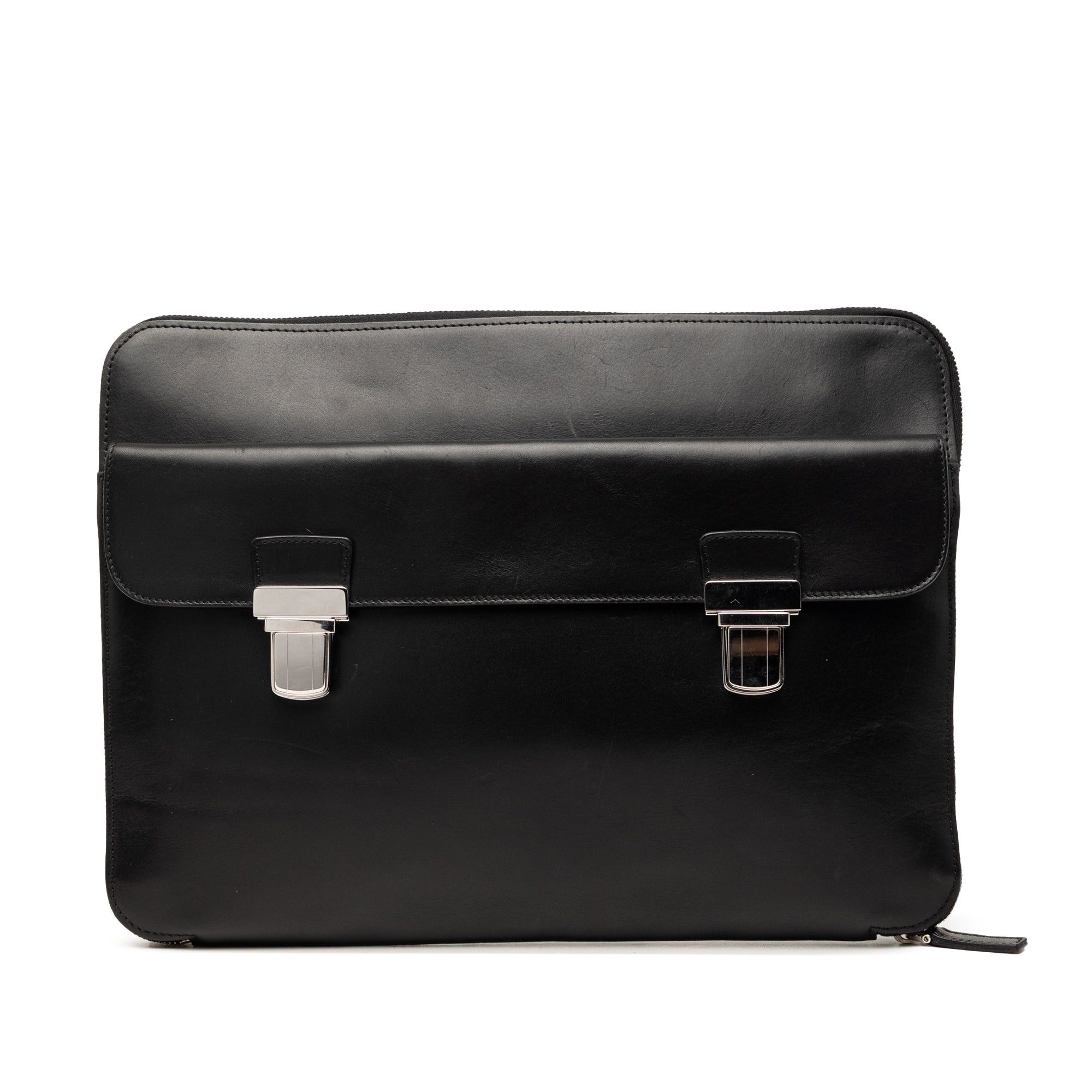 Saint Laurent Paris Leather Clutch Size ONE SIZE - 1 Thumbnail